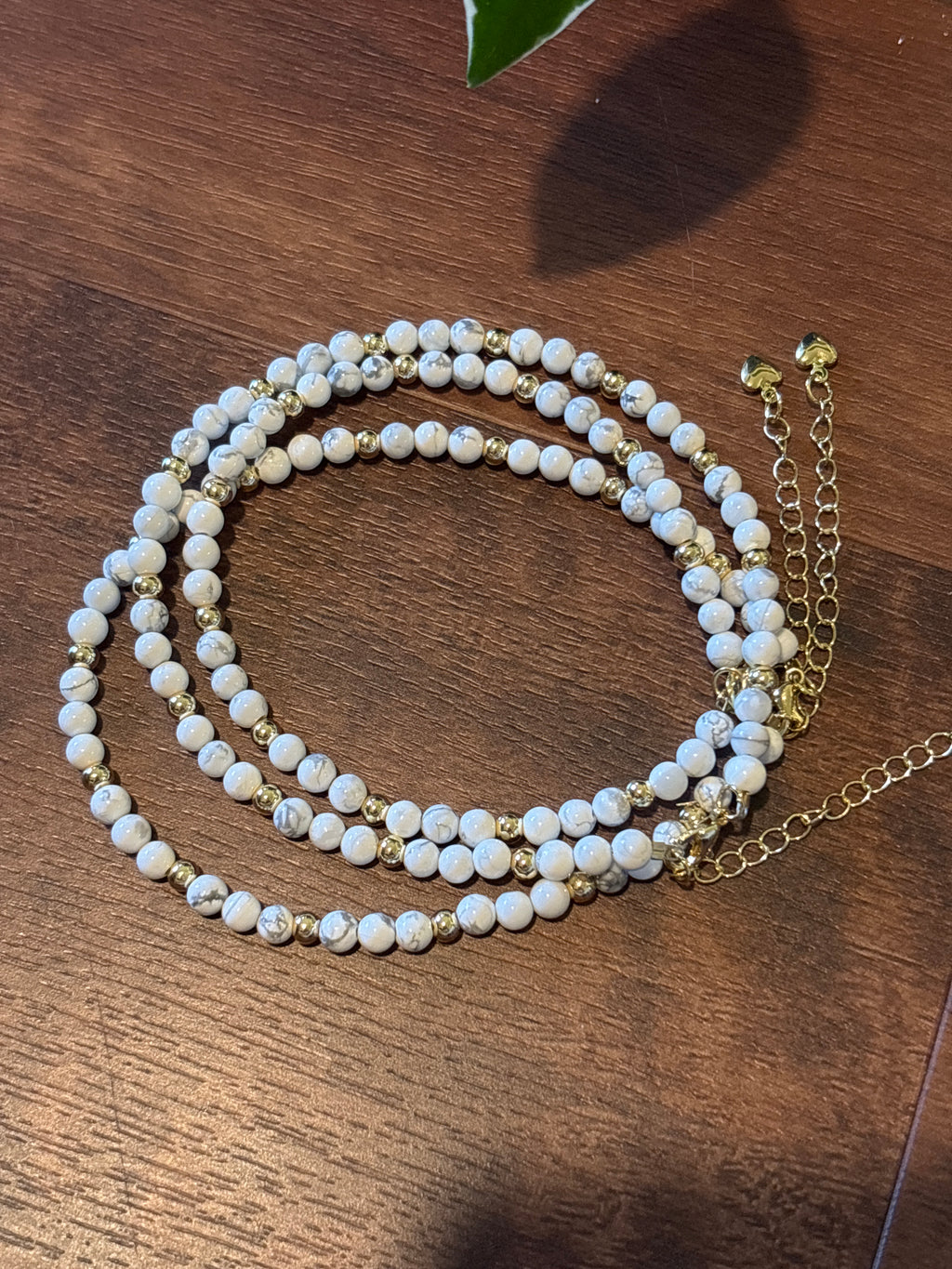 Howlite Ankle Bracelet