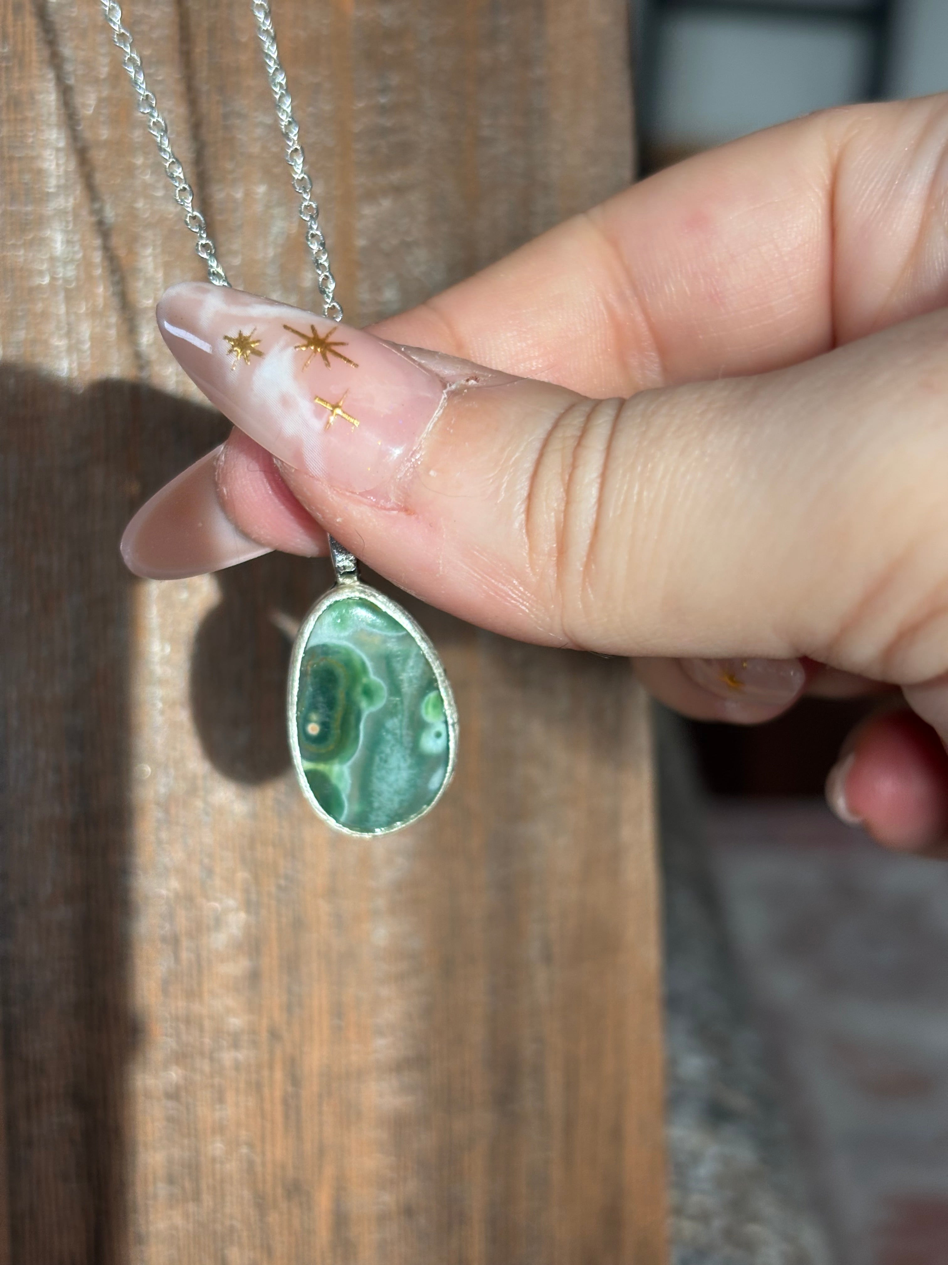 Ocean Jasper in Silver Necklaces - click to see more!