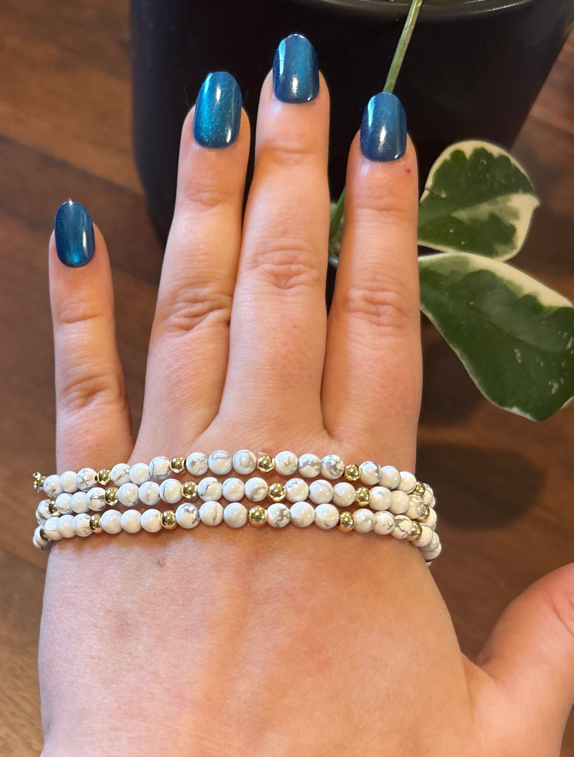 Howlite Ankle Bracelet