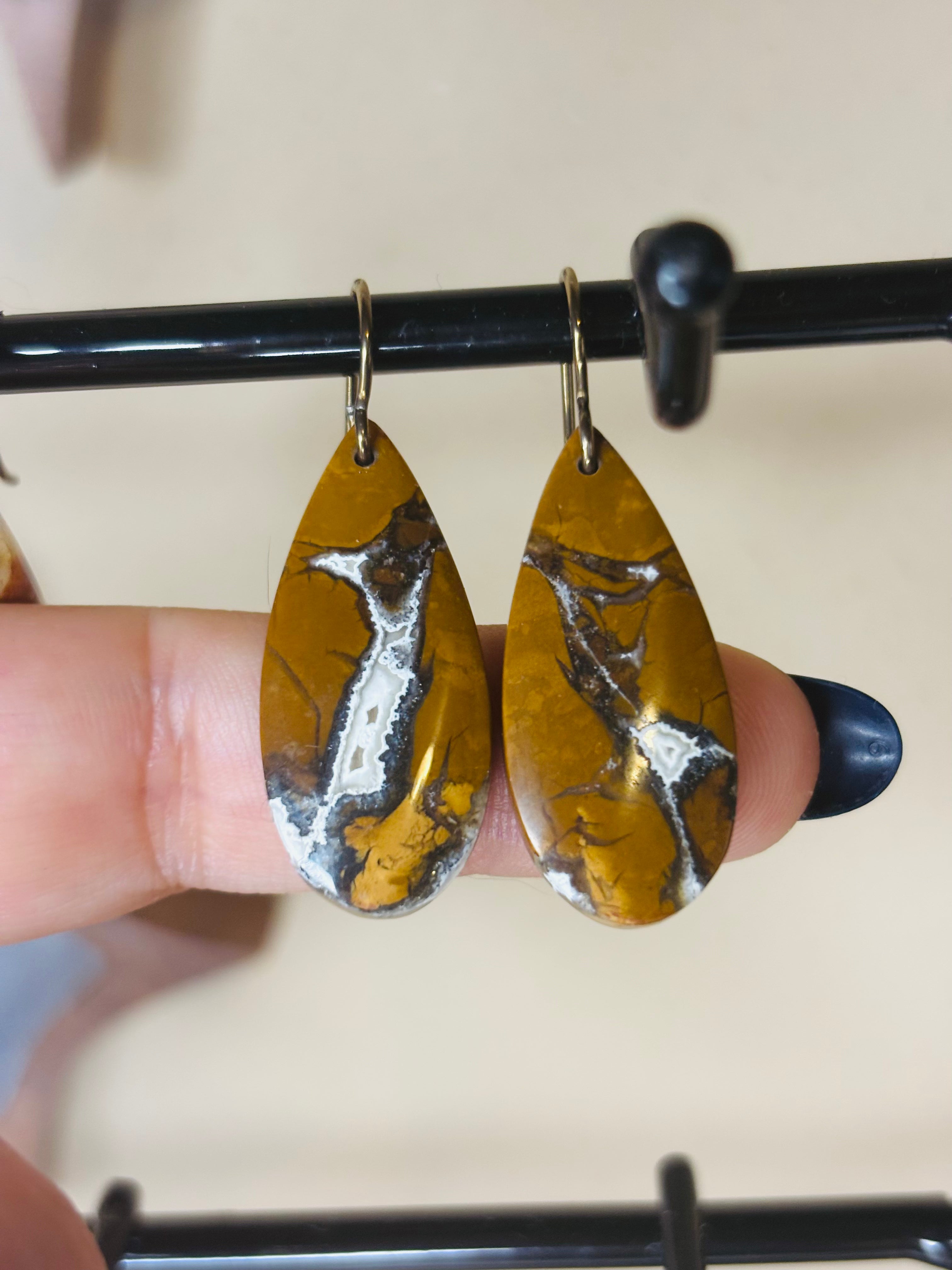 Stone earrings