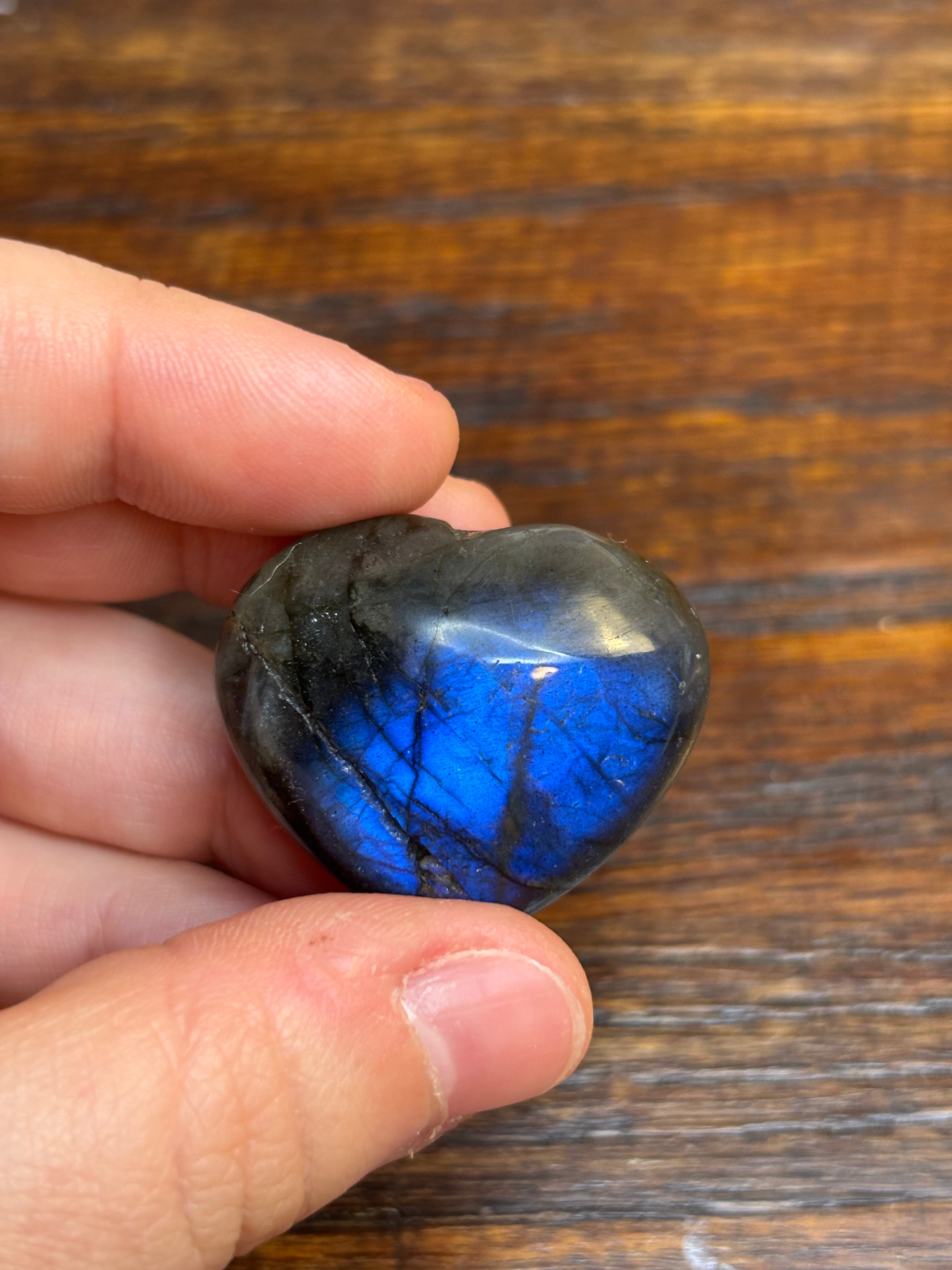 Labradorite hearts - click to view more!