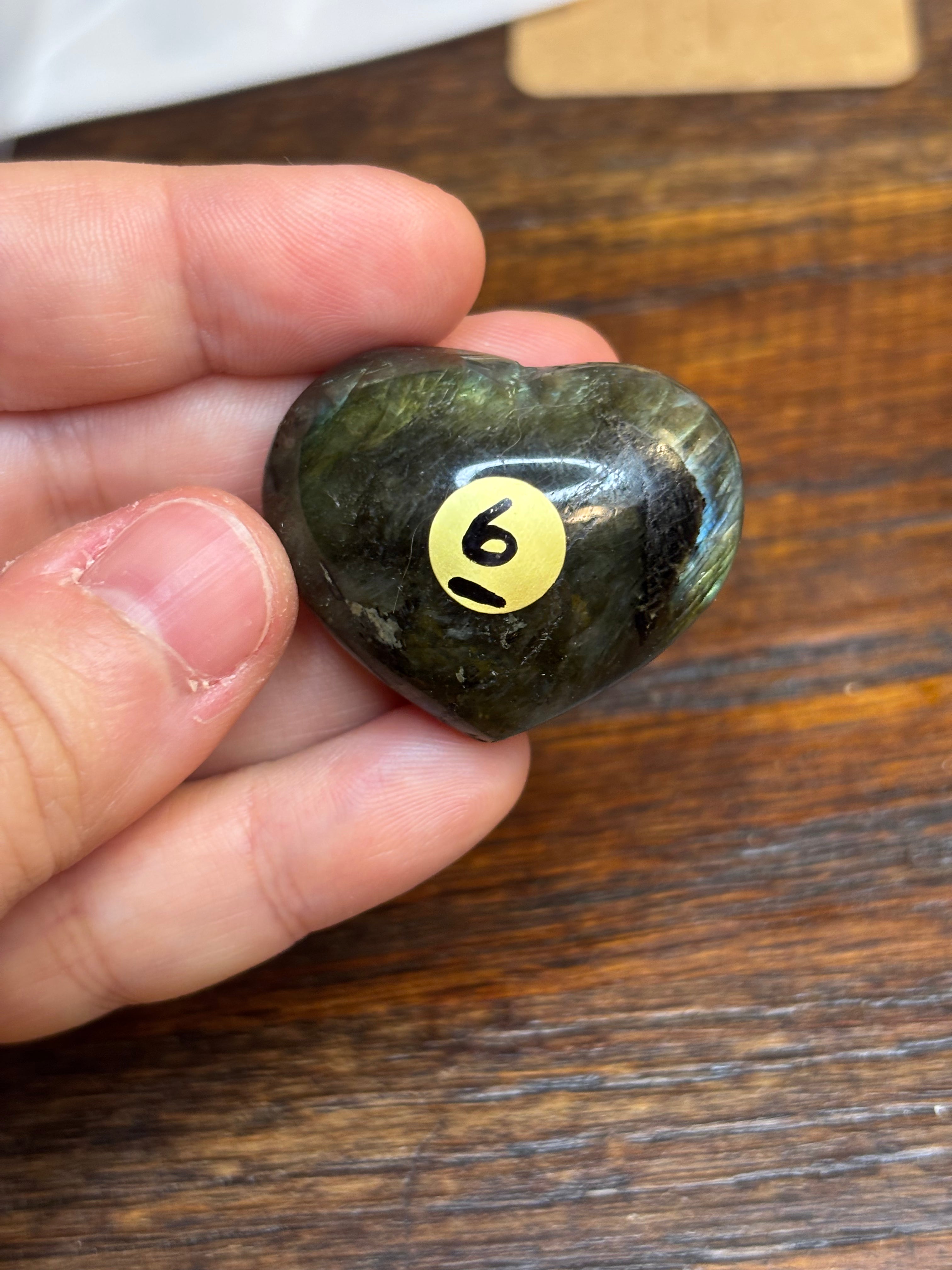 Labradorite hearts - click to view more!