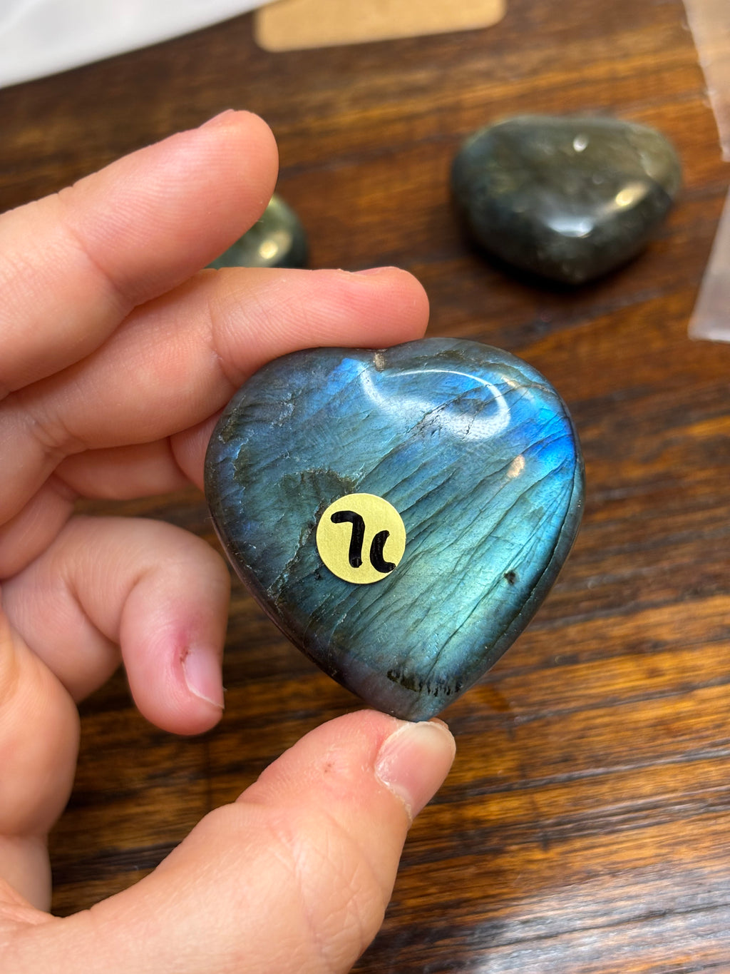 Labradorite hearts - click to view more!