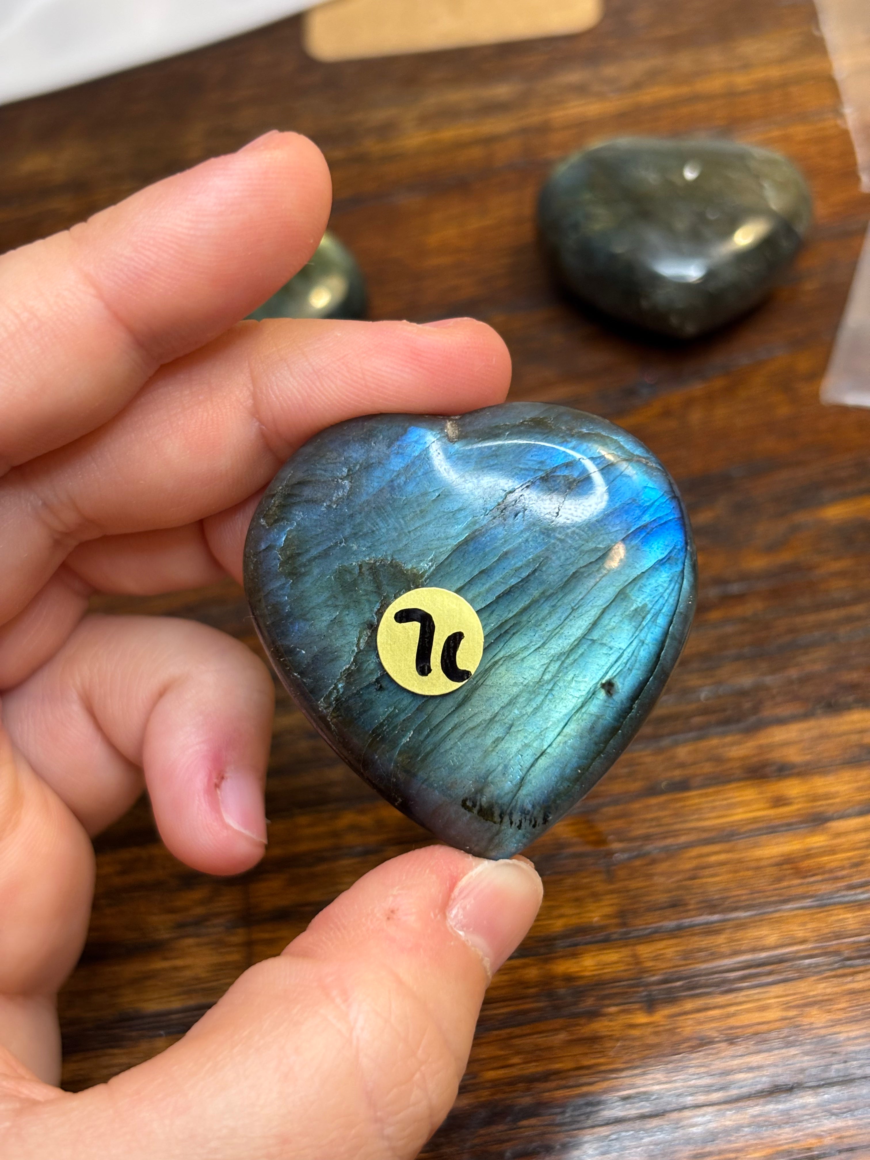 Labradorite hearts - click to view more!