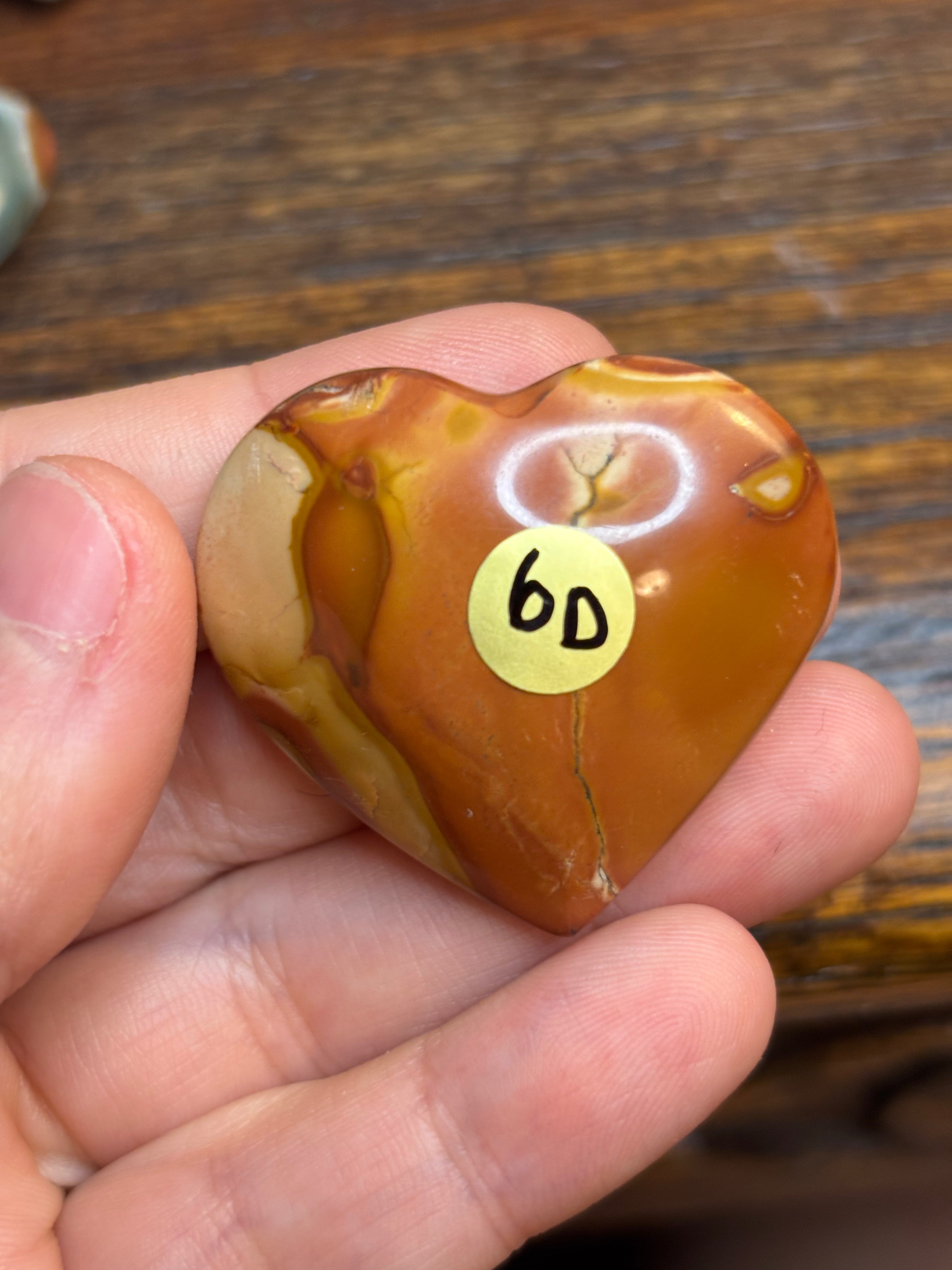 Polychrome jasper hearts - click to see more!