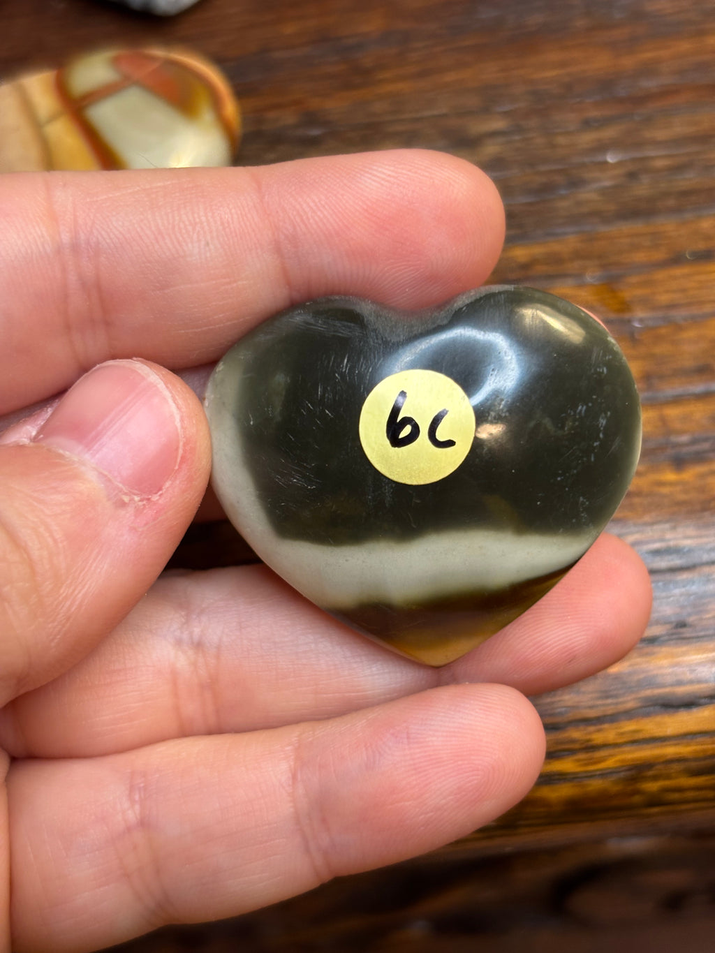 Polychrome jasper hearts - click to see more!