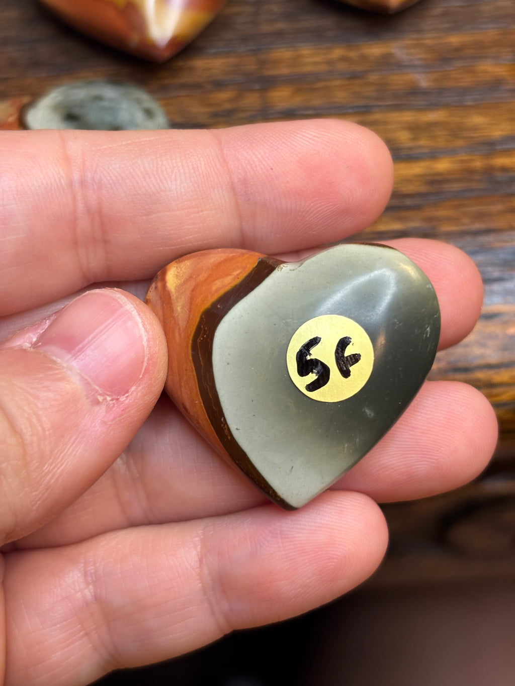 Polychrome jasper hearts - click to see more!