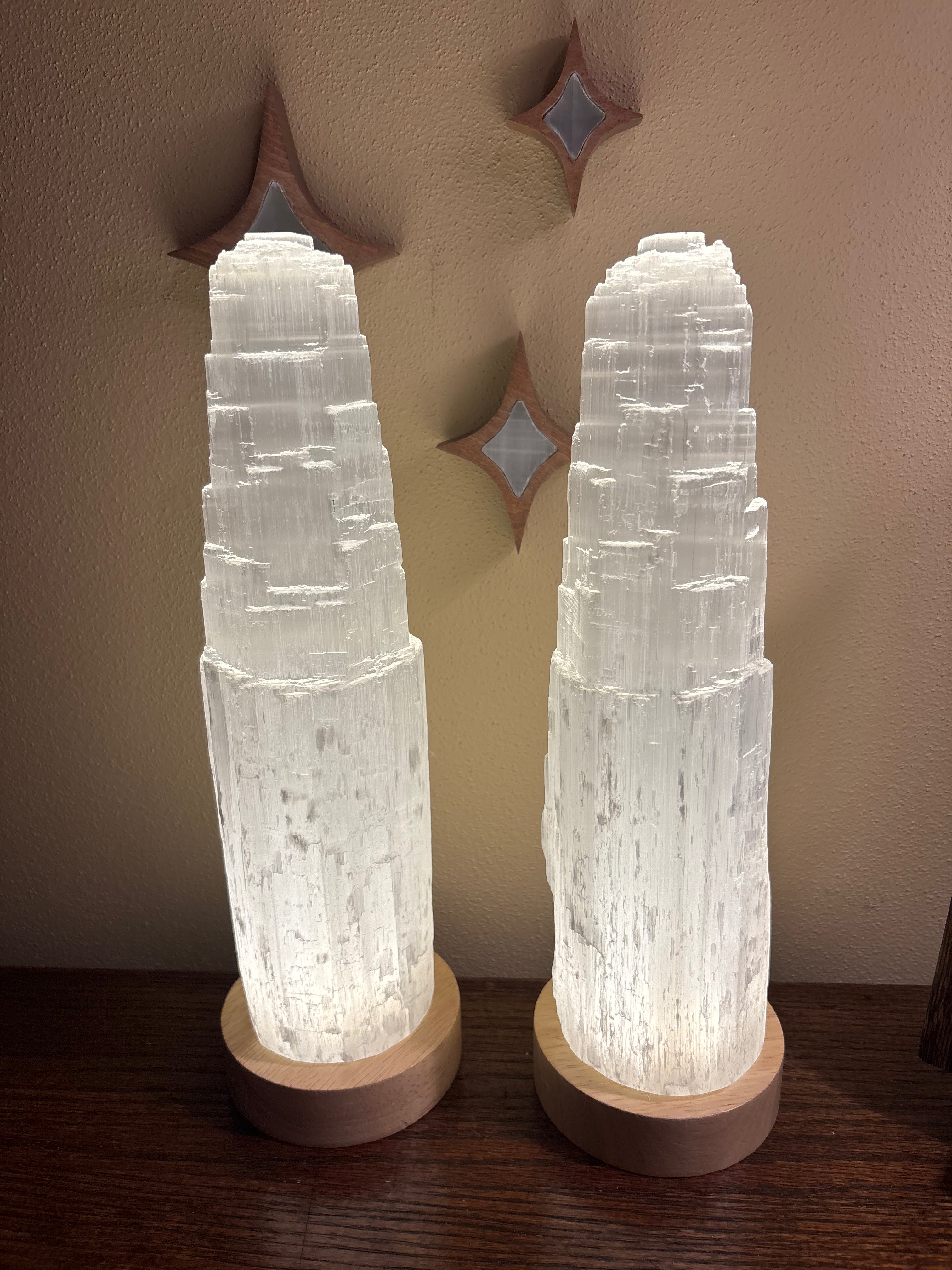 Selenite lamps