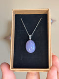 Necklace - purple chalcedony