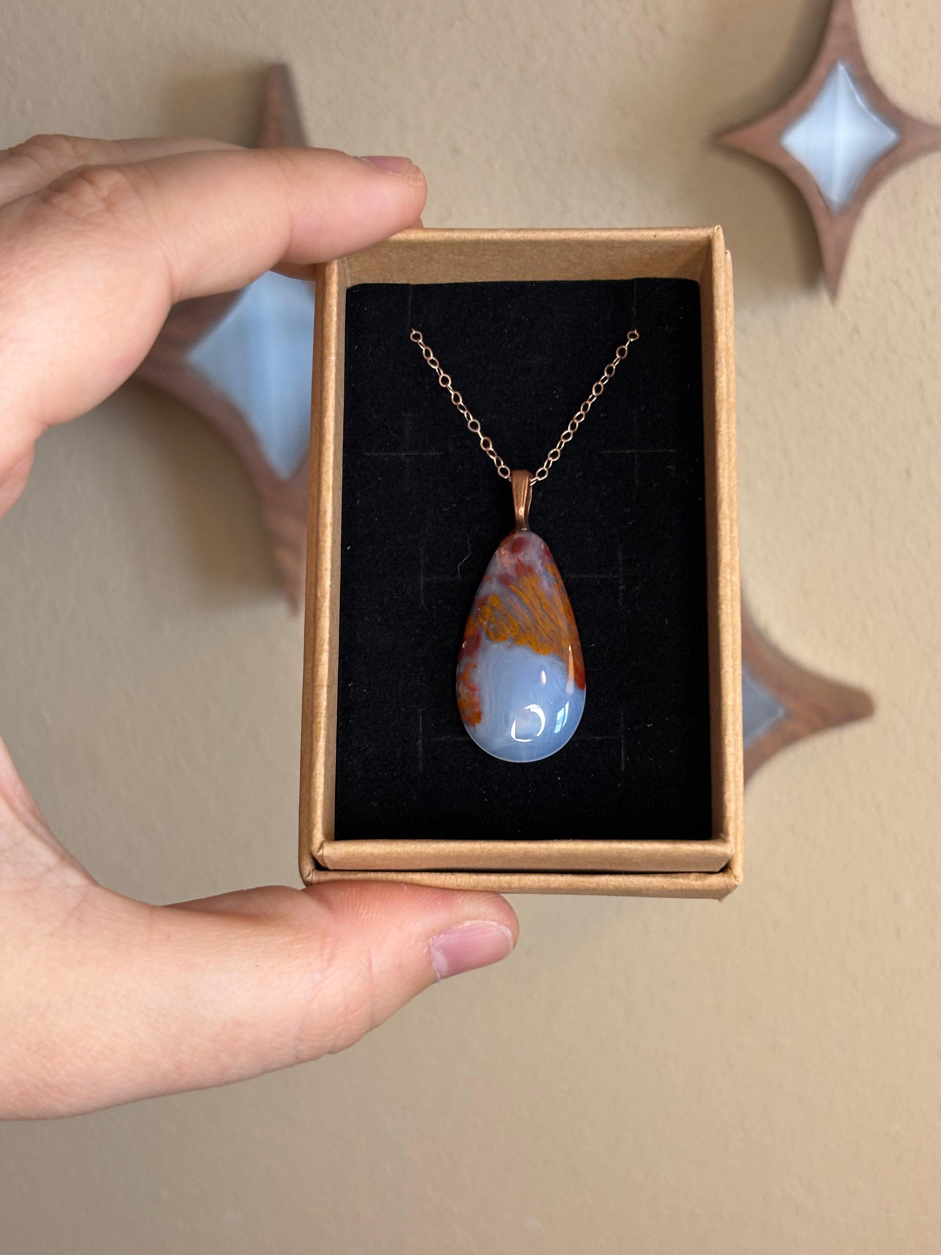 Necklace - red moss