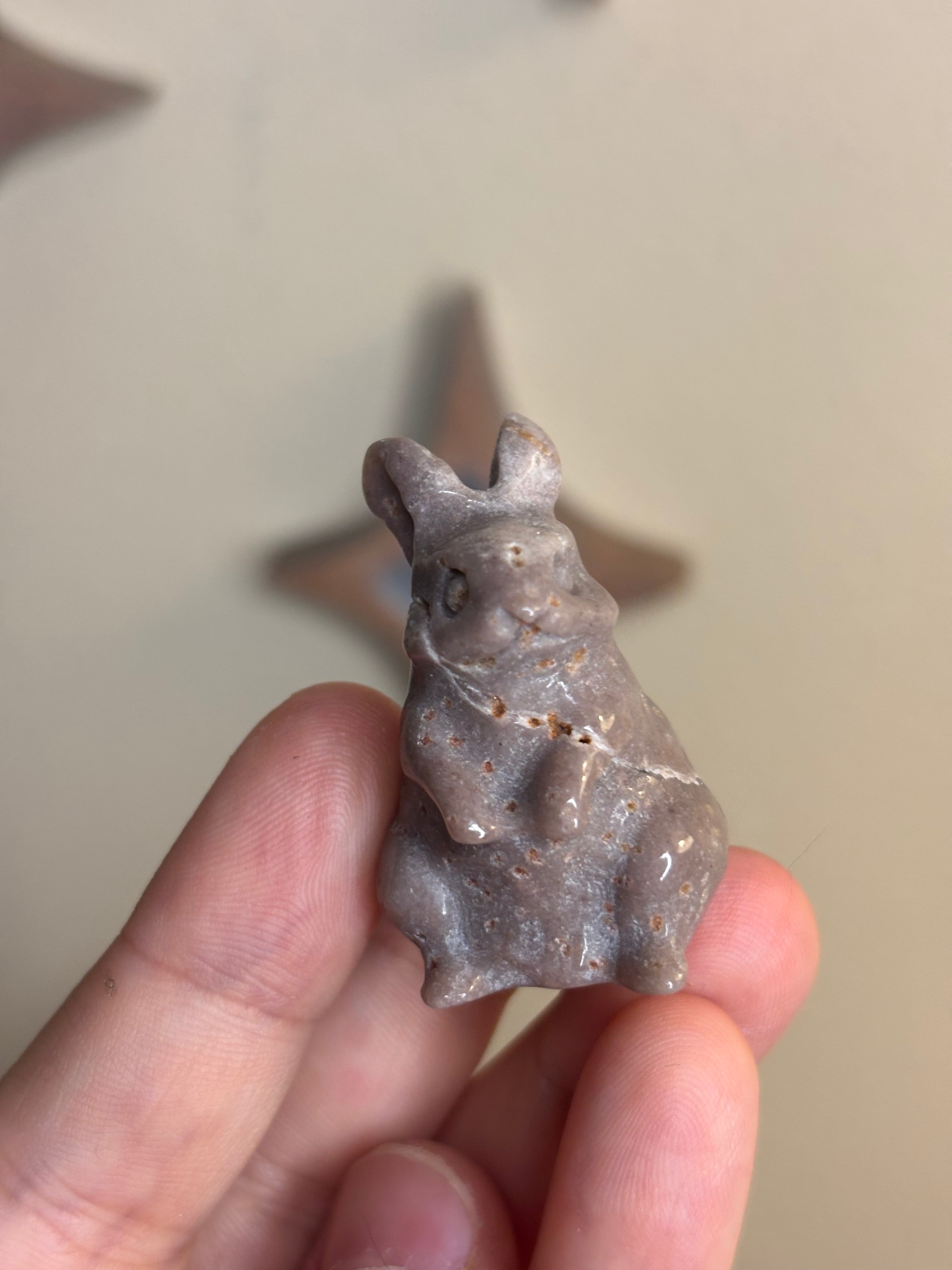 Bunny carvings various materials - click to see more!