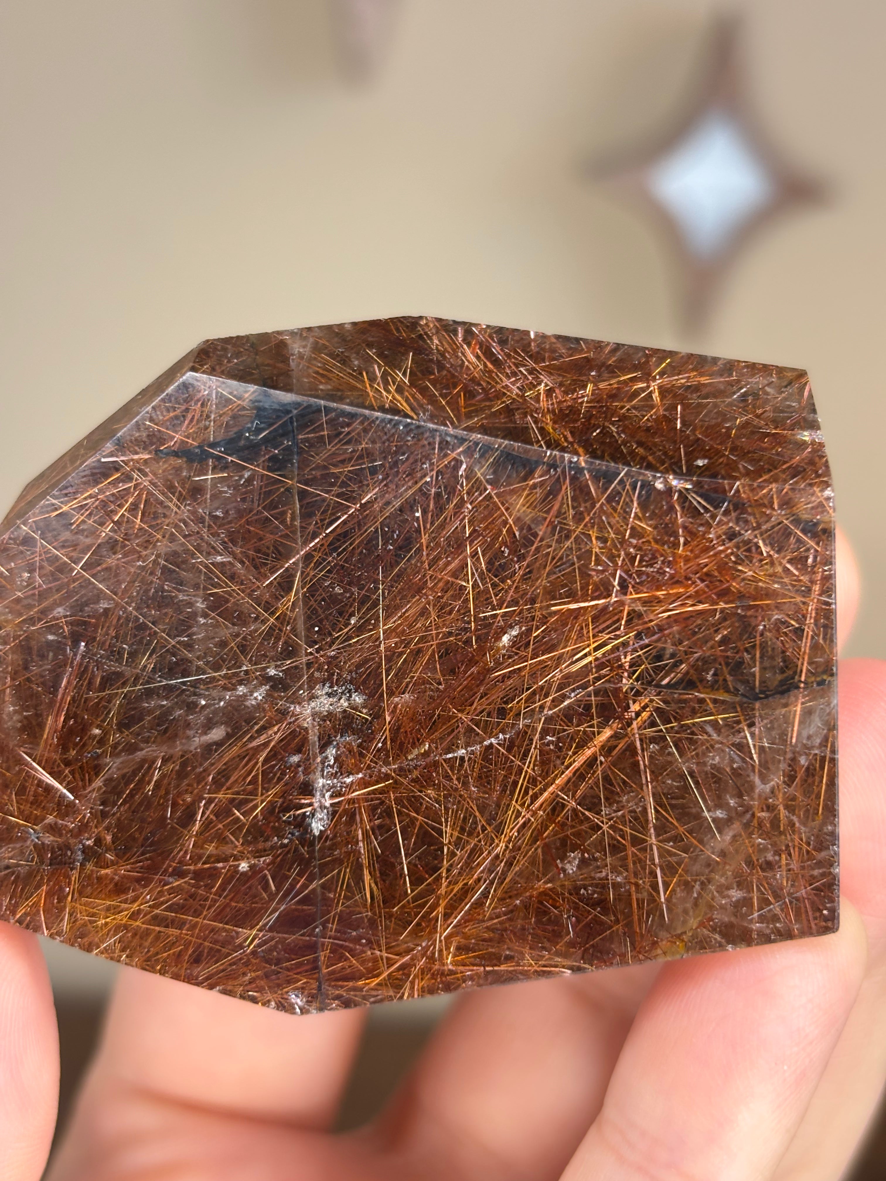 Rutile in Quartz gusher