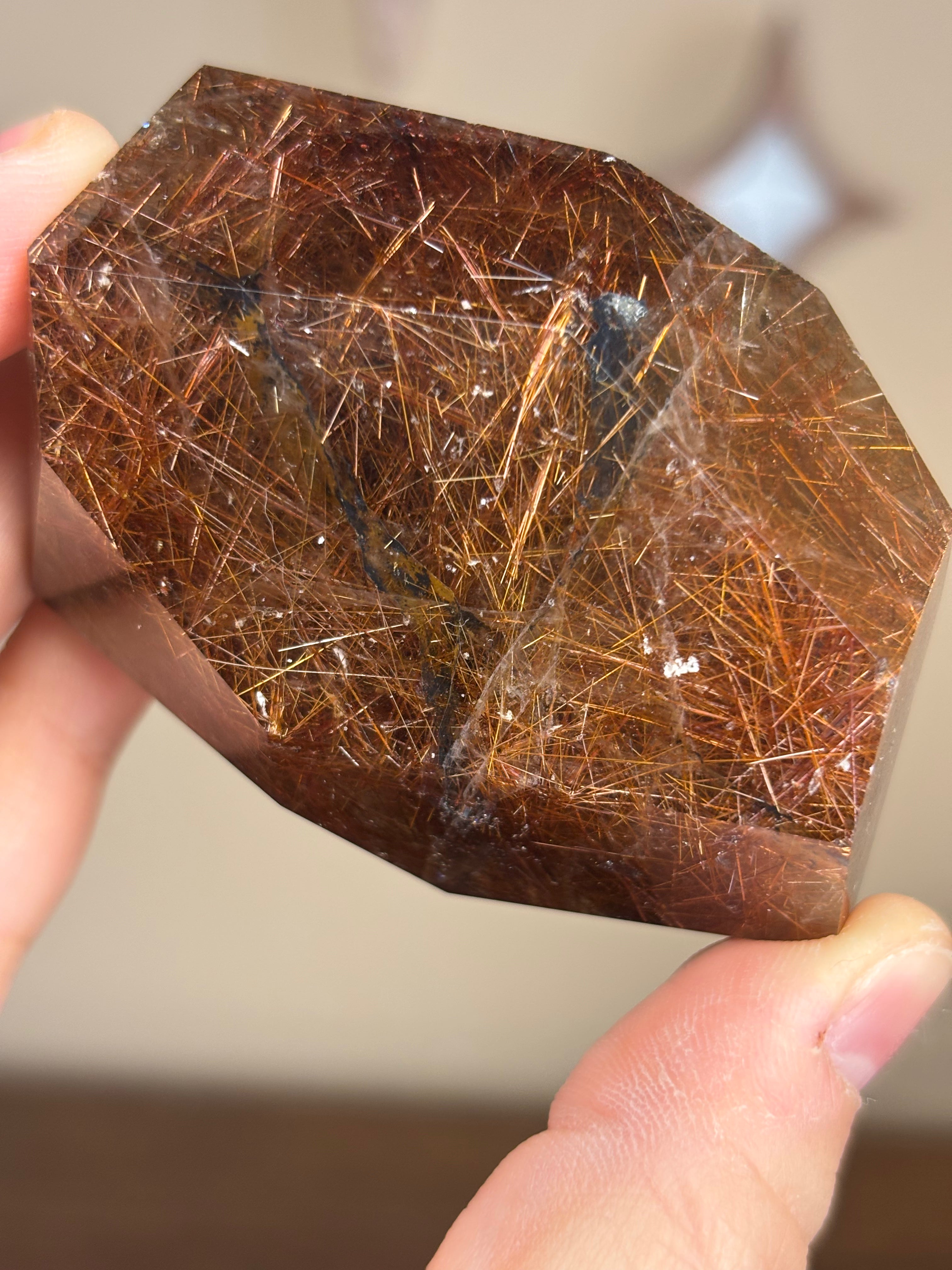 Rutile in Quartz gusher