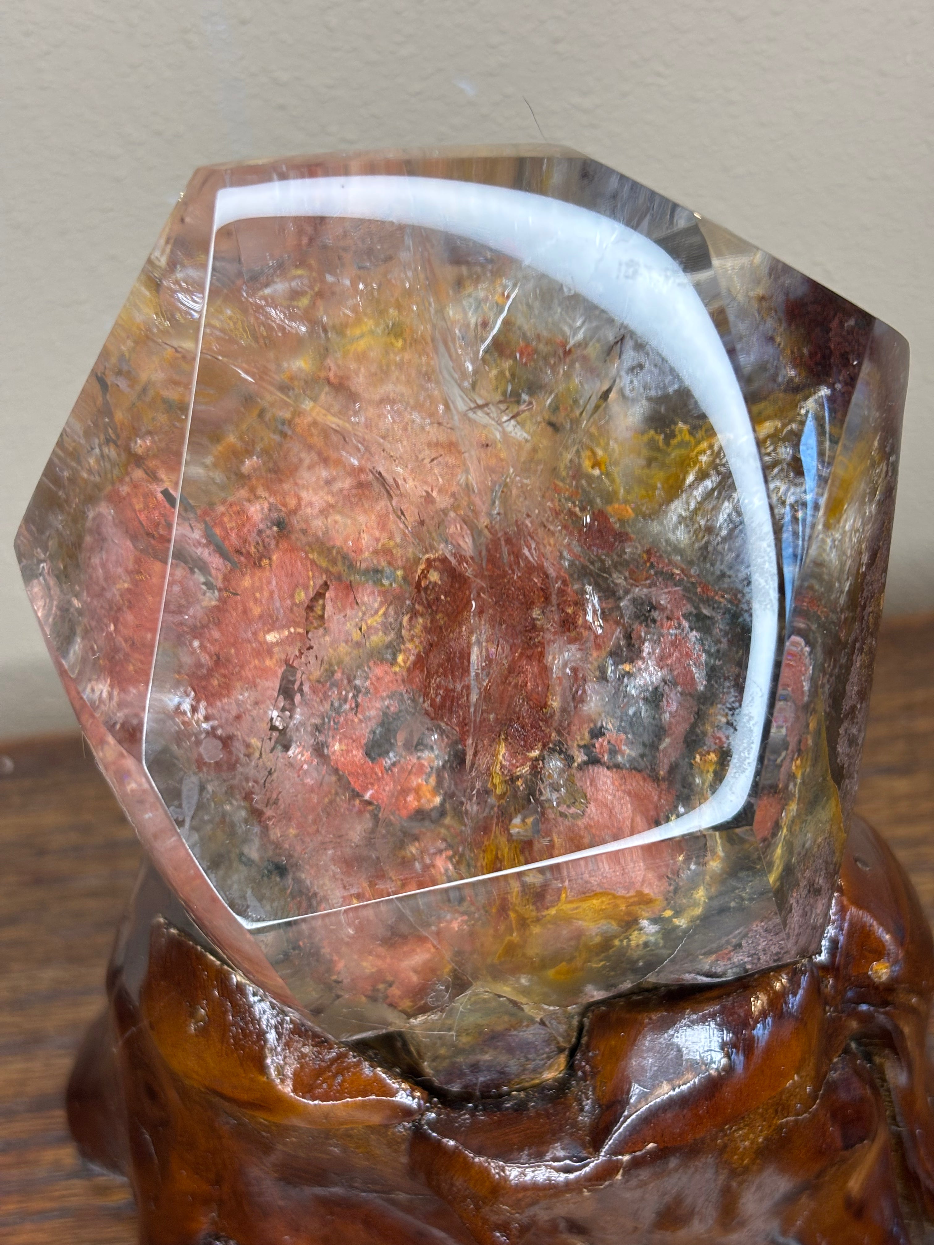 Garden Quartz statements on wood stand - click to see more!