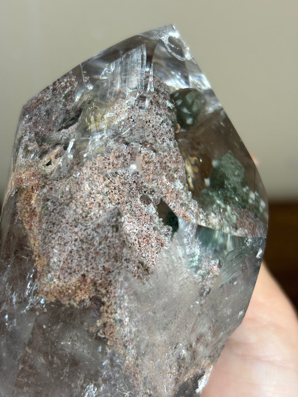 Garden Quartz statements on wood stand - click to see more!