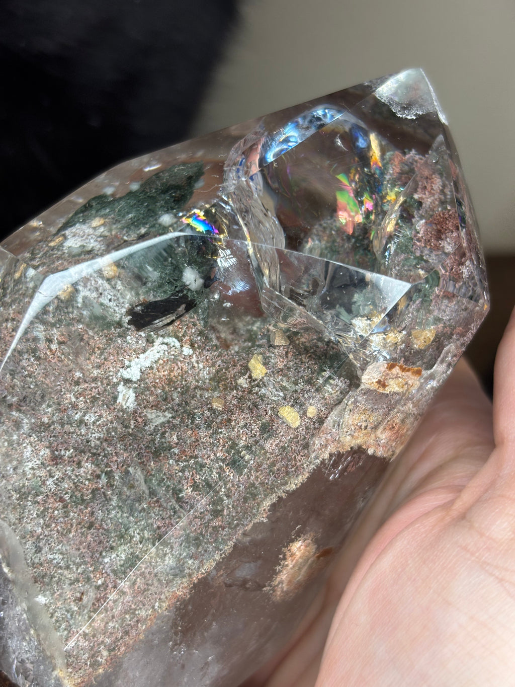Garden Quartz statements on wood stand - click to see more!