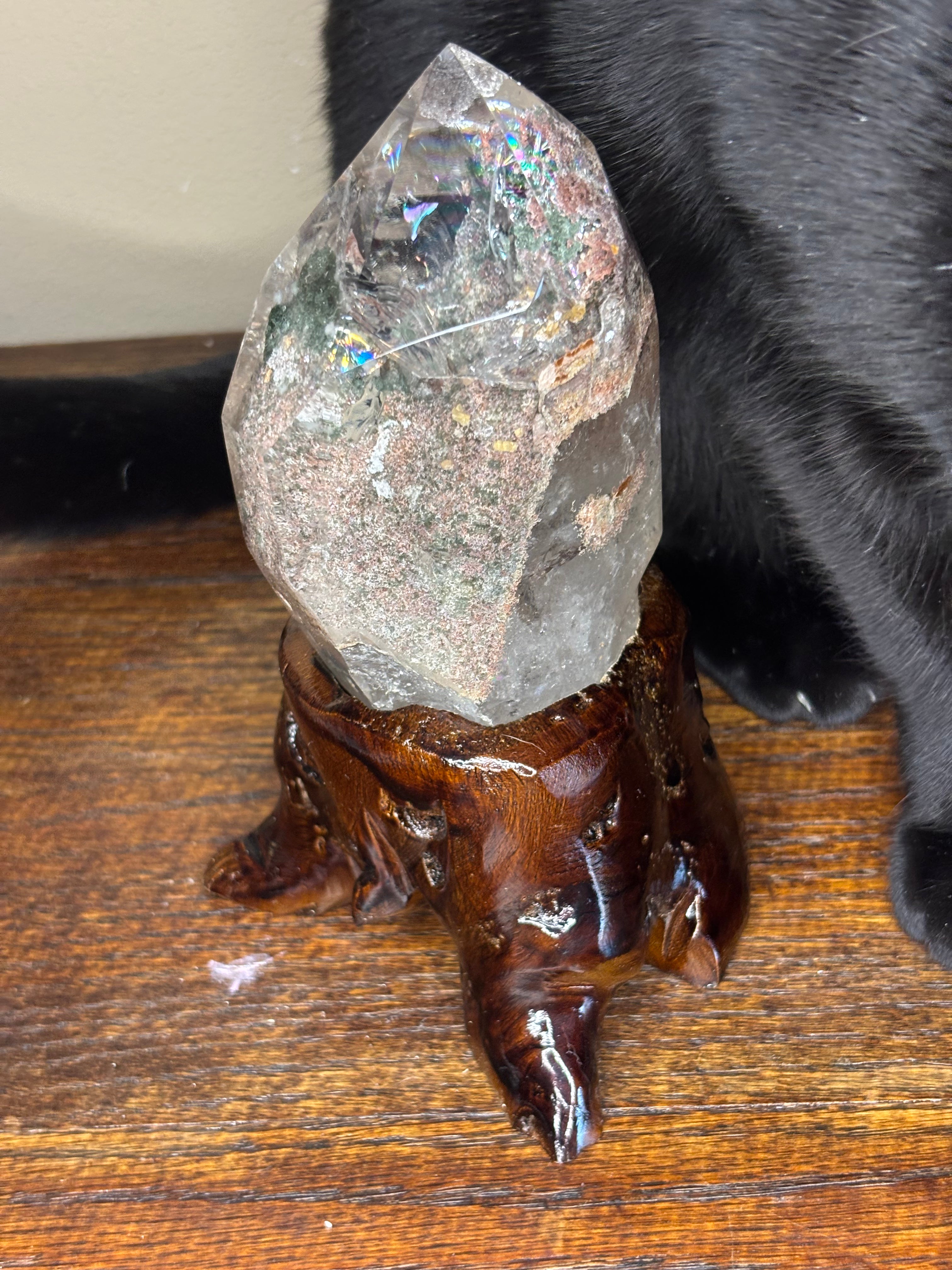 Garden Quartz statements on wood stand - click to see more!