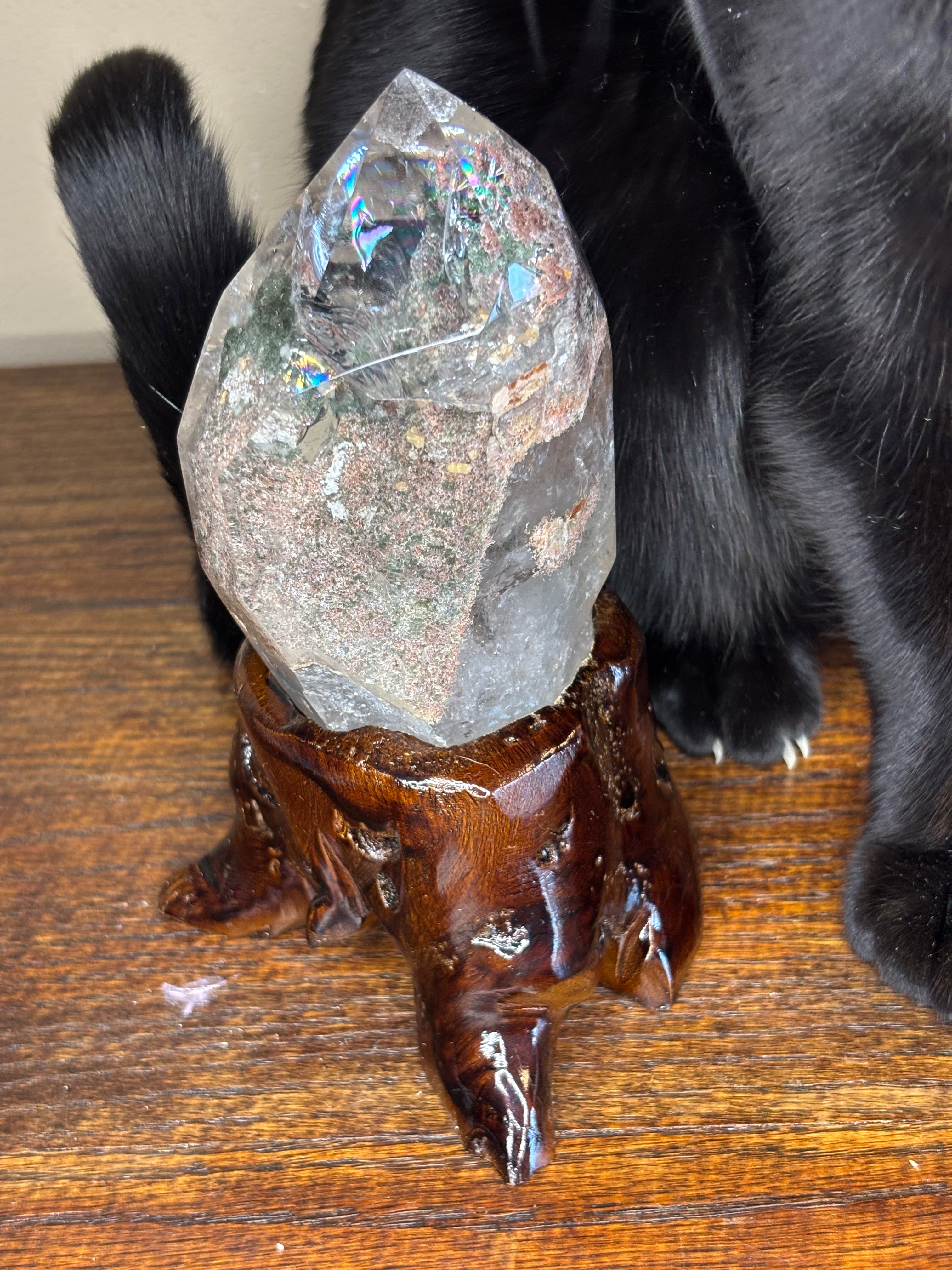 Garden Quartz statements on wood stand - click to see more!