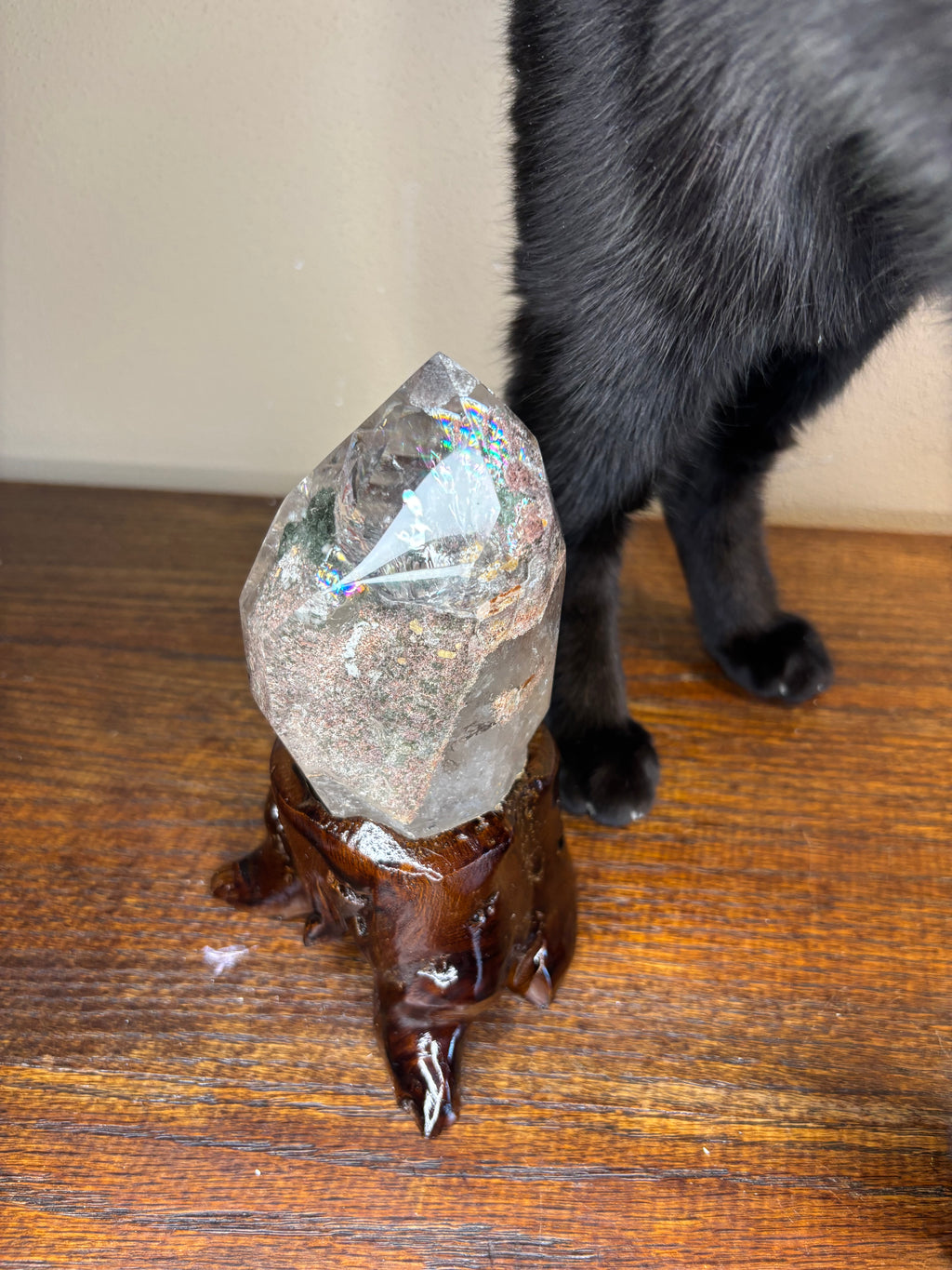 Garden Quartz statements on wood stand - click to see more!