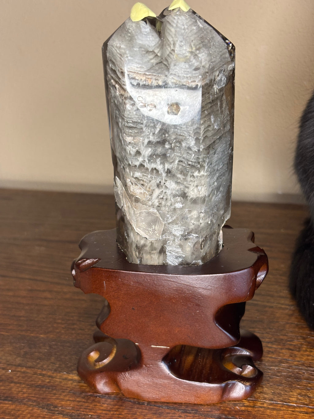 Garden Quartz statements on wood stand - click to see more!