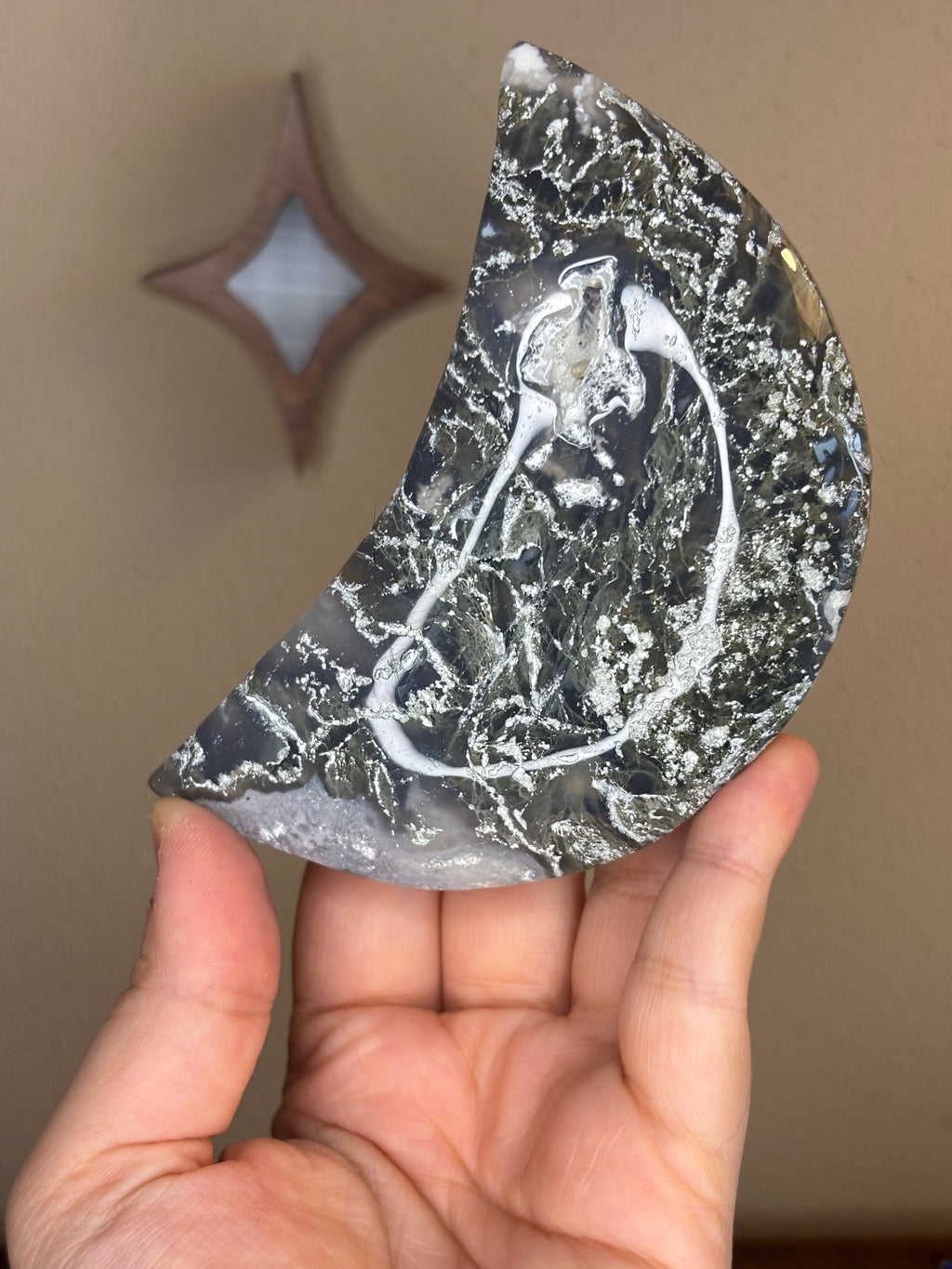 Moss Agate Moon