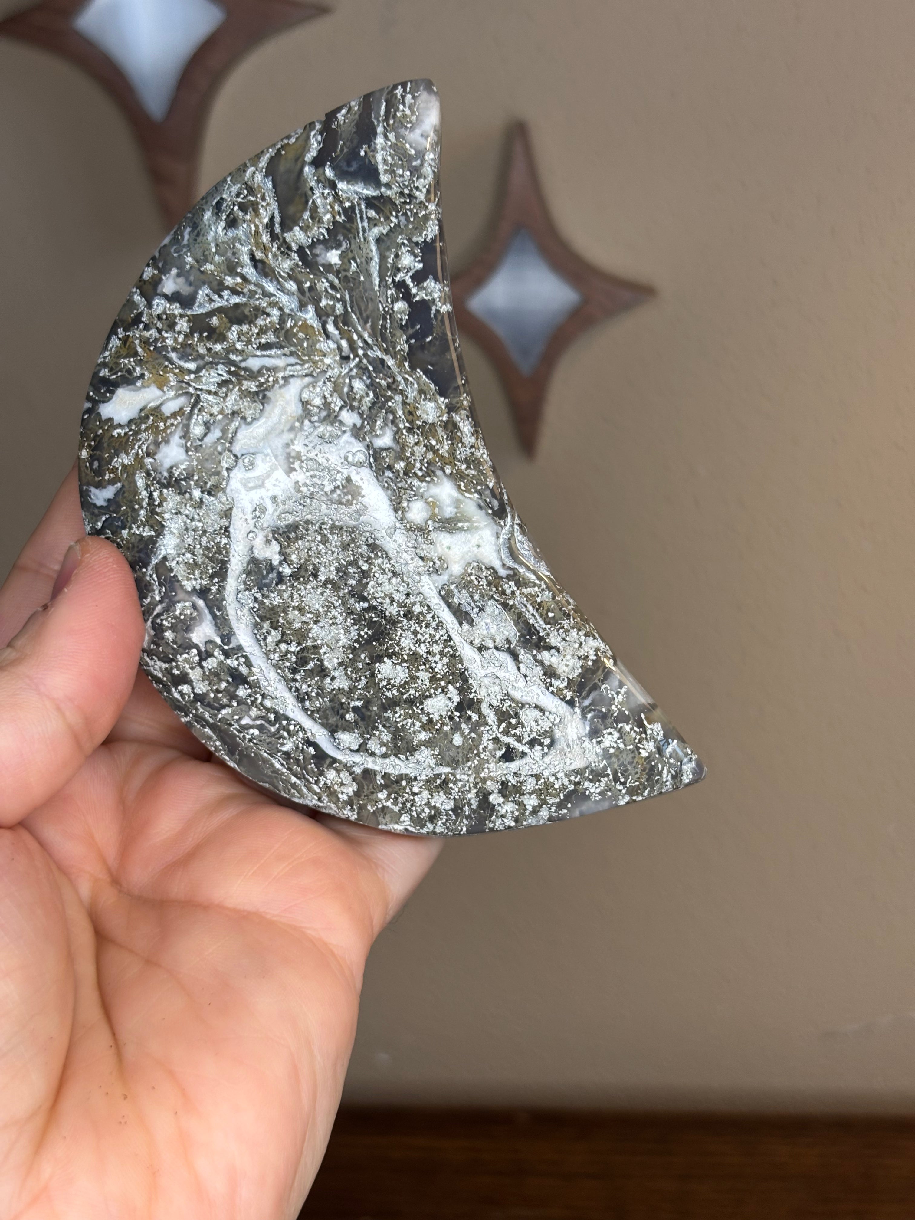 Moss Agate Moon