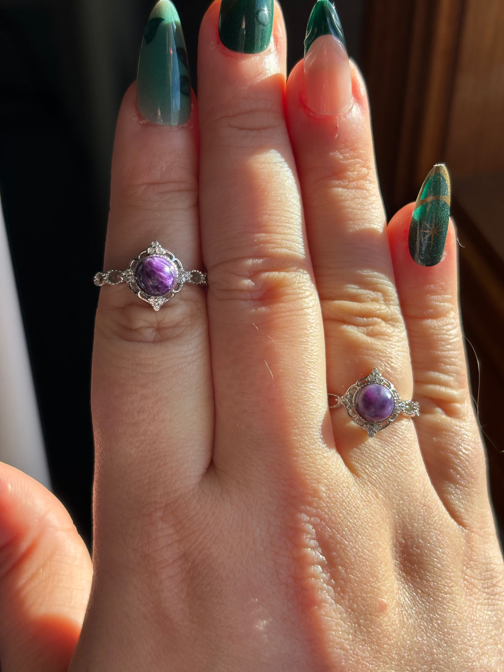 Ring - charoite