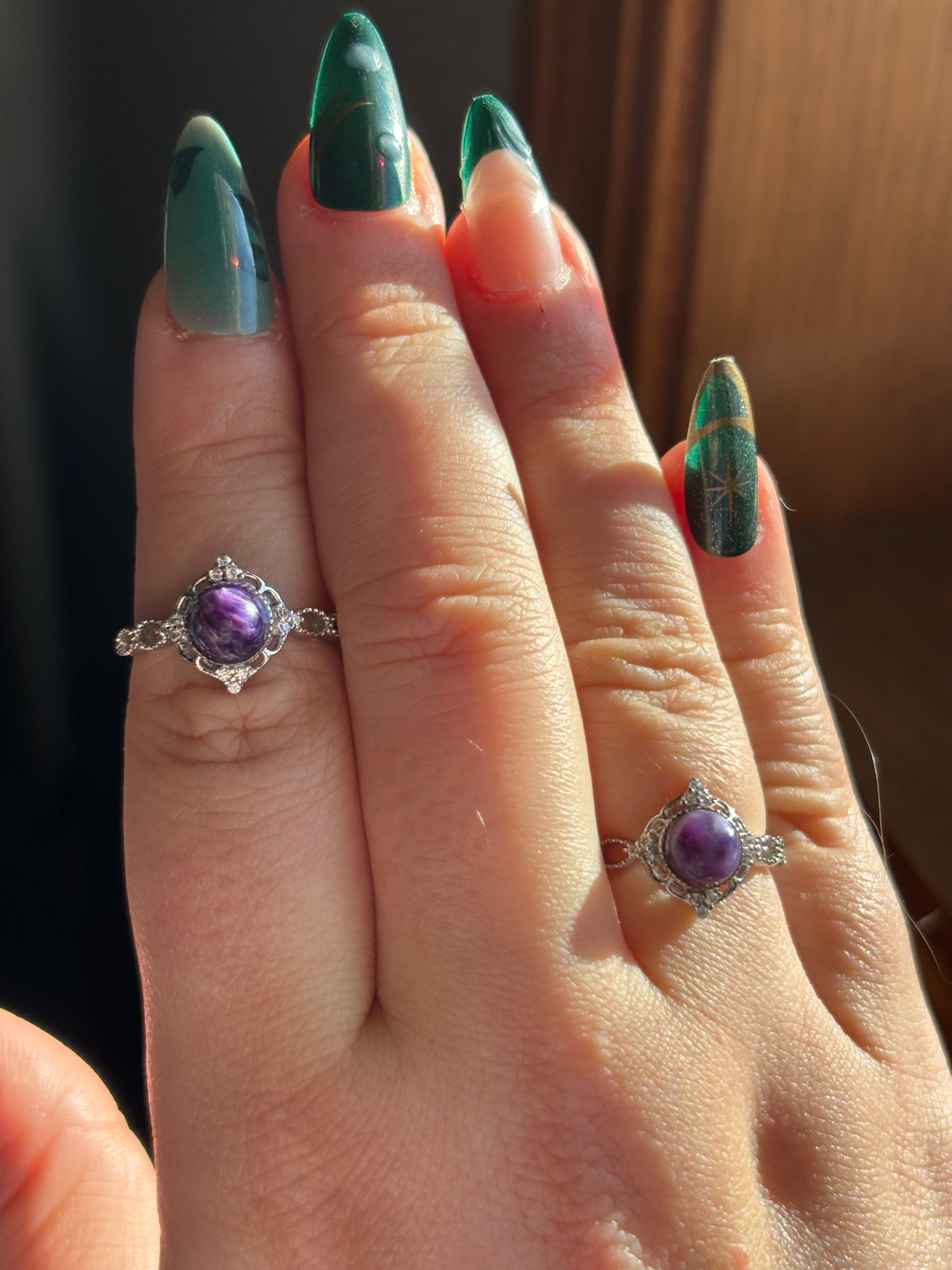 Ring - charoite