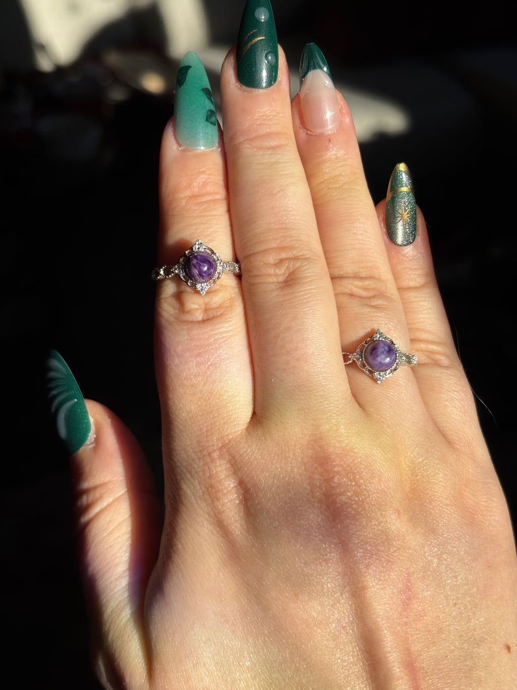 Ring - charoite