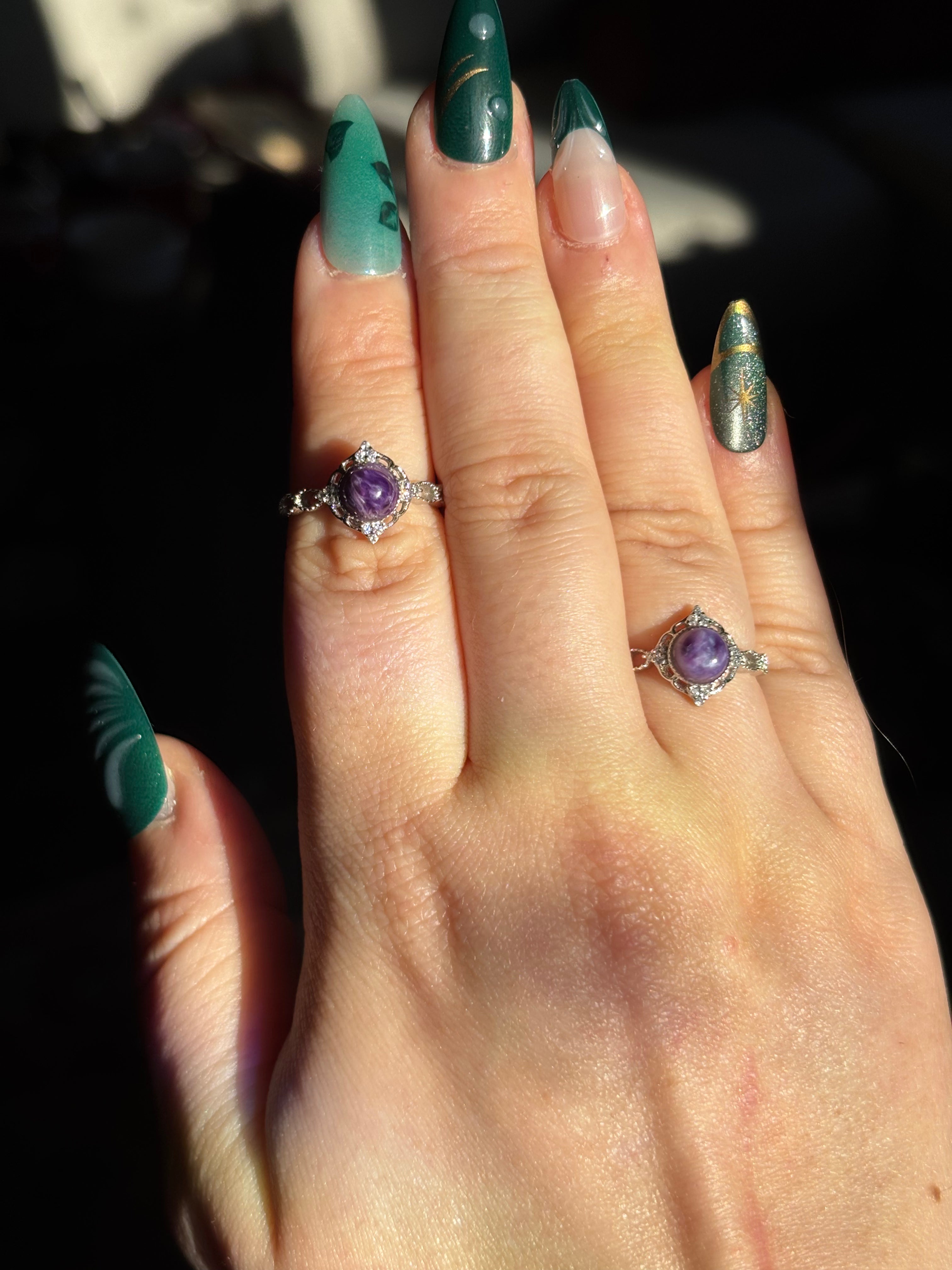 Ring - charoite