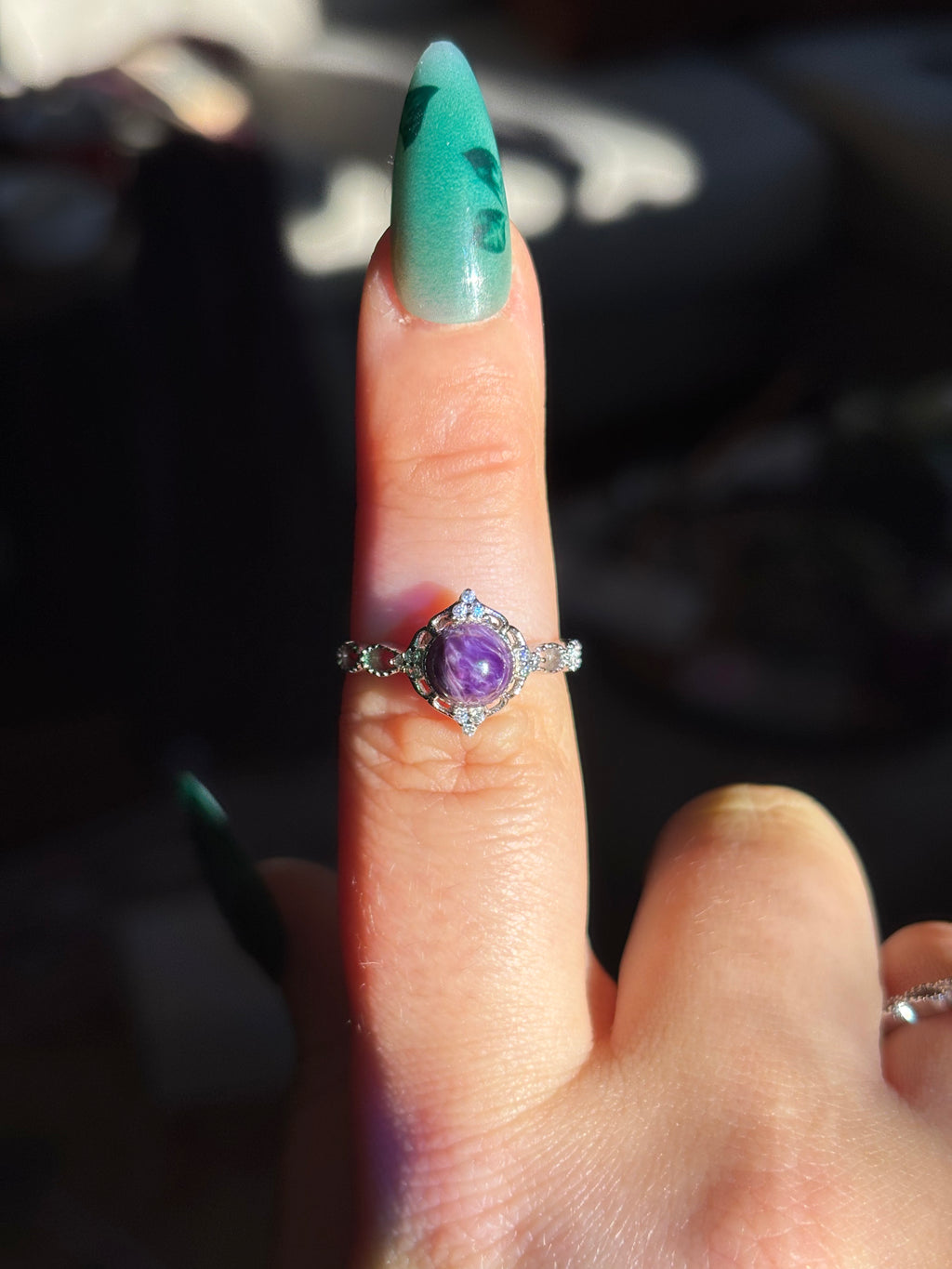 Ring - charoite