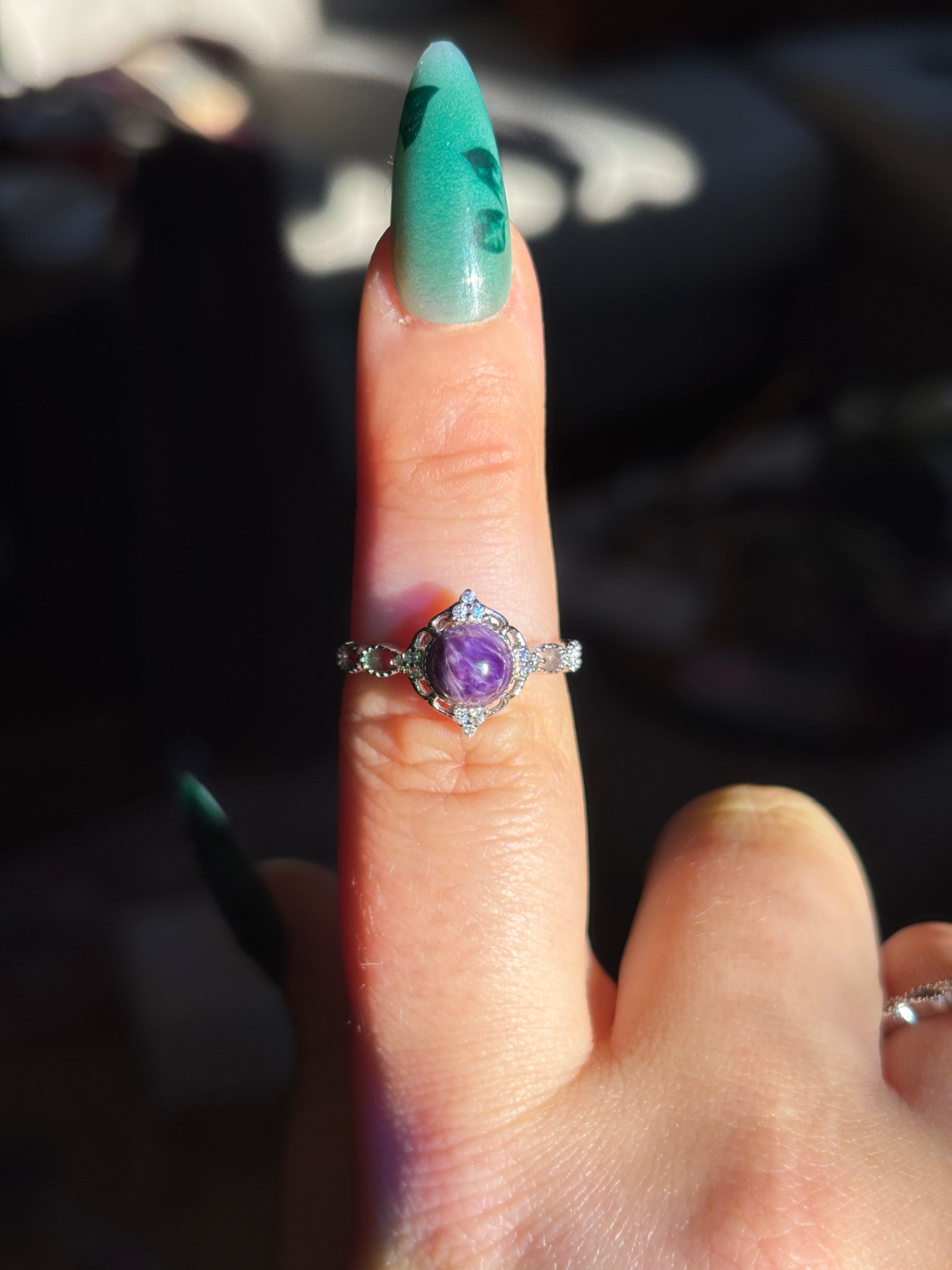 Ring - charoite