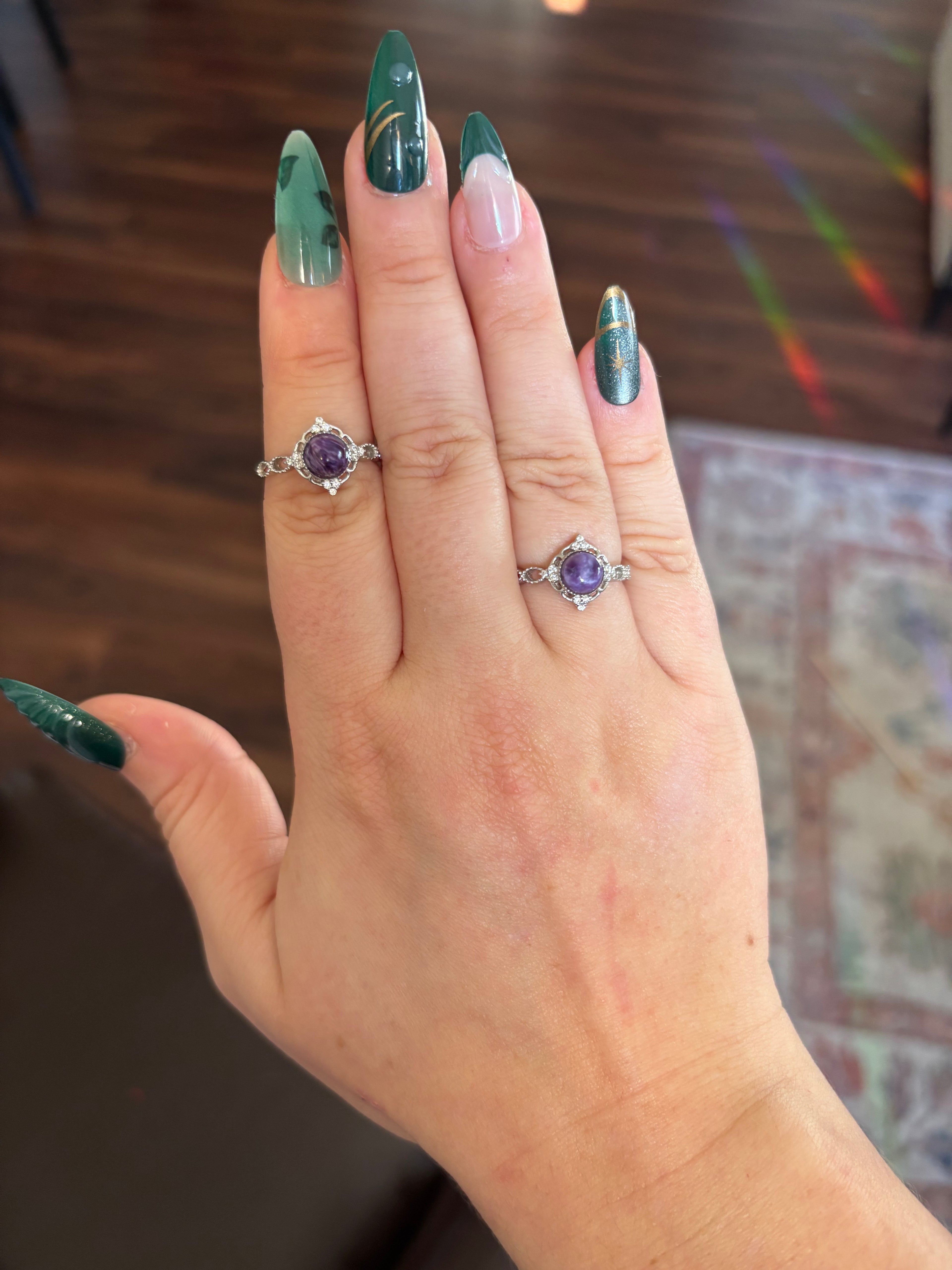 Ring - charoite