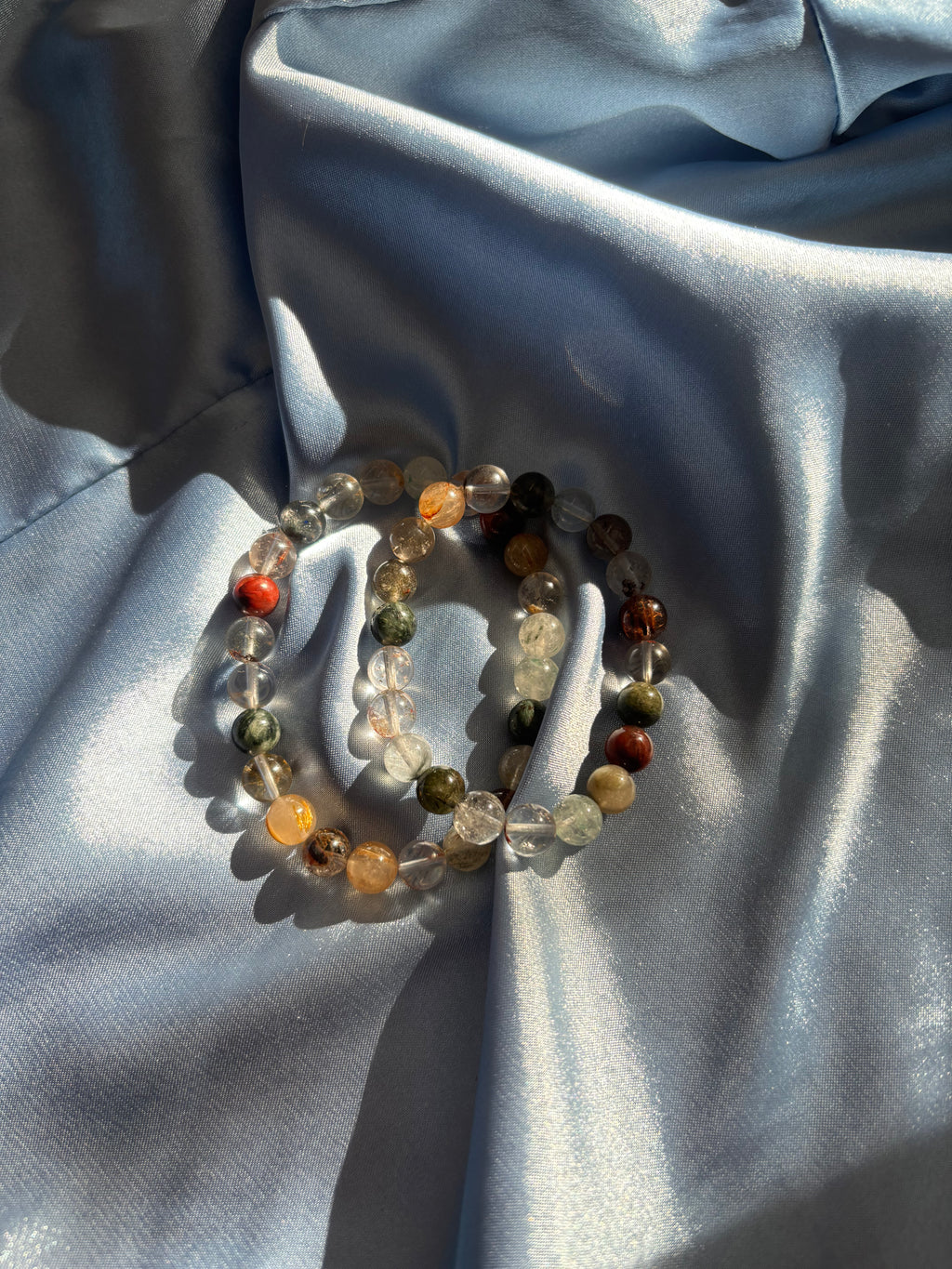 Bracelet - Rutilated phantom Quartz