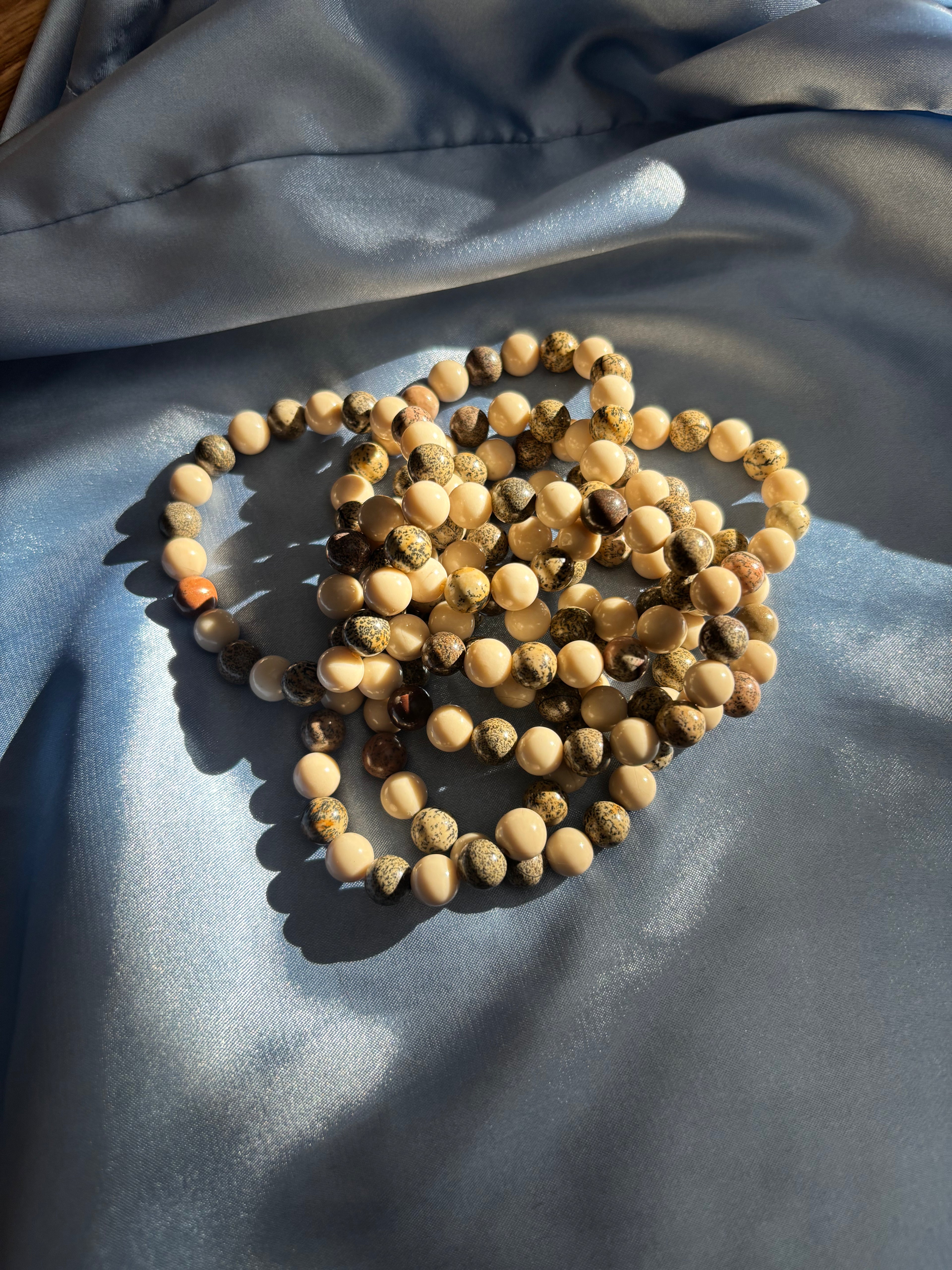 Bracelet - Artistic Jasper and Fossil Jasper mix