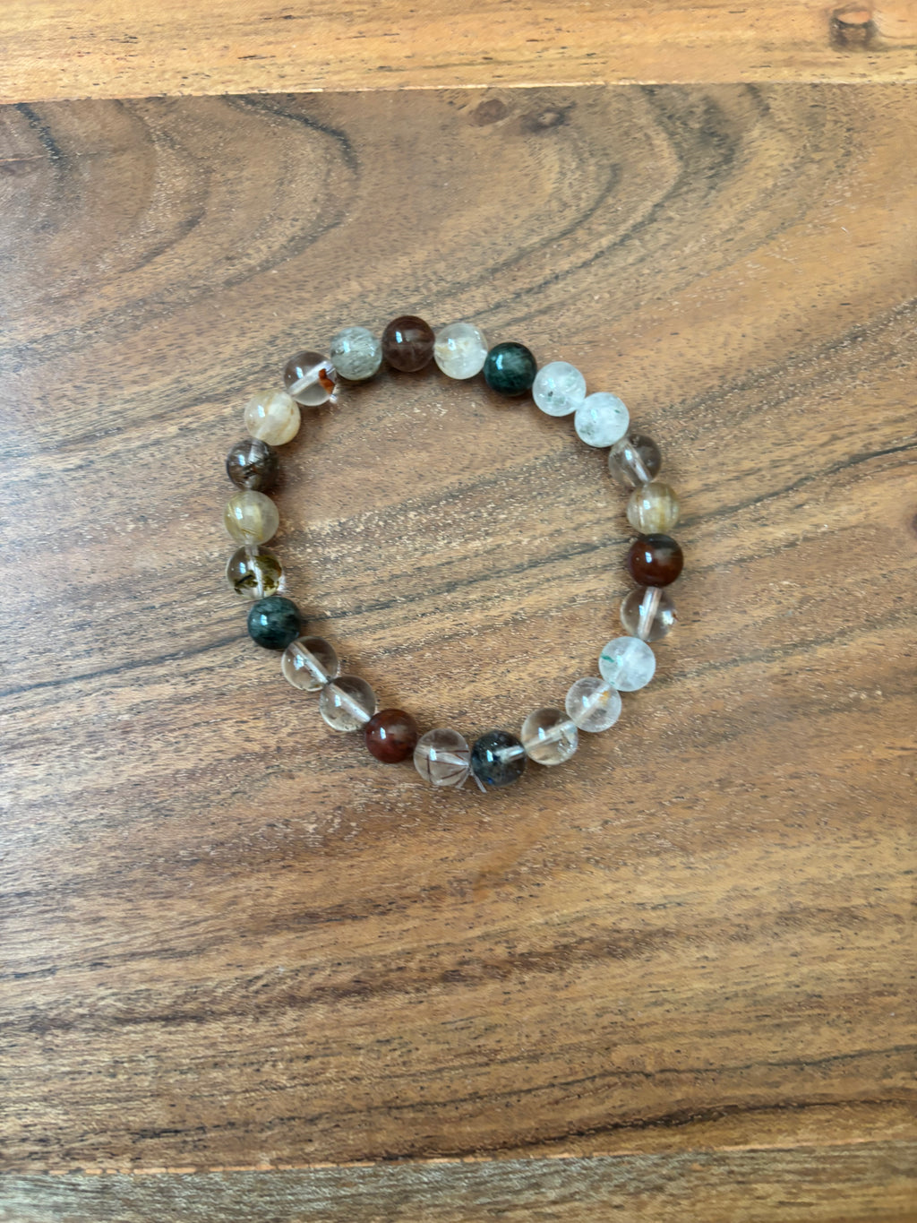 Bracelet - Rutilated phantom Quartz