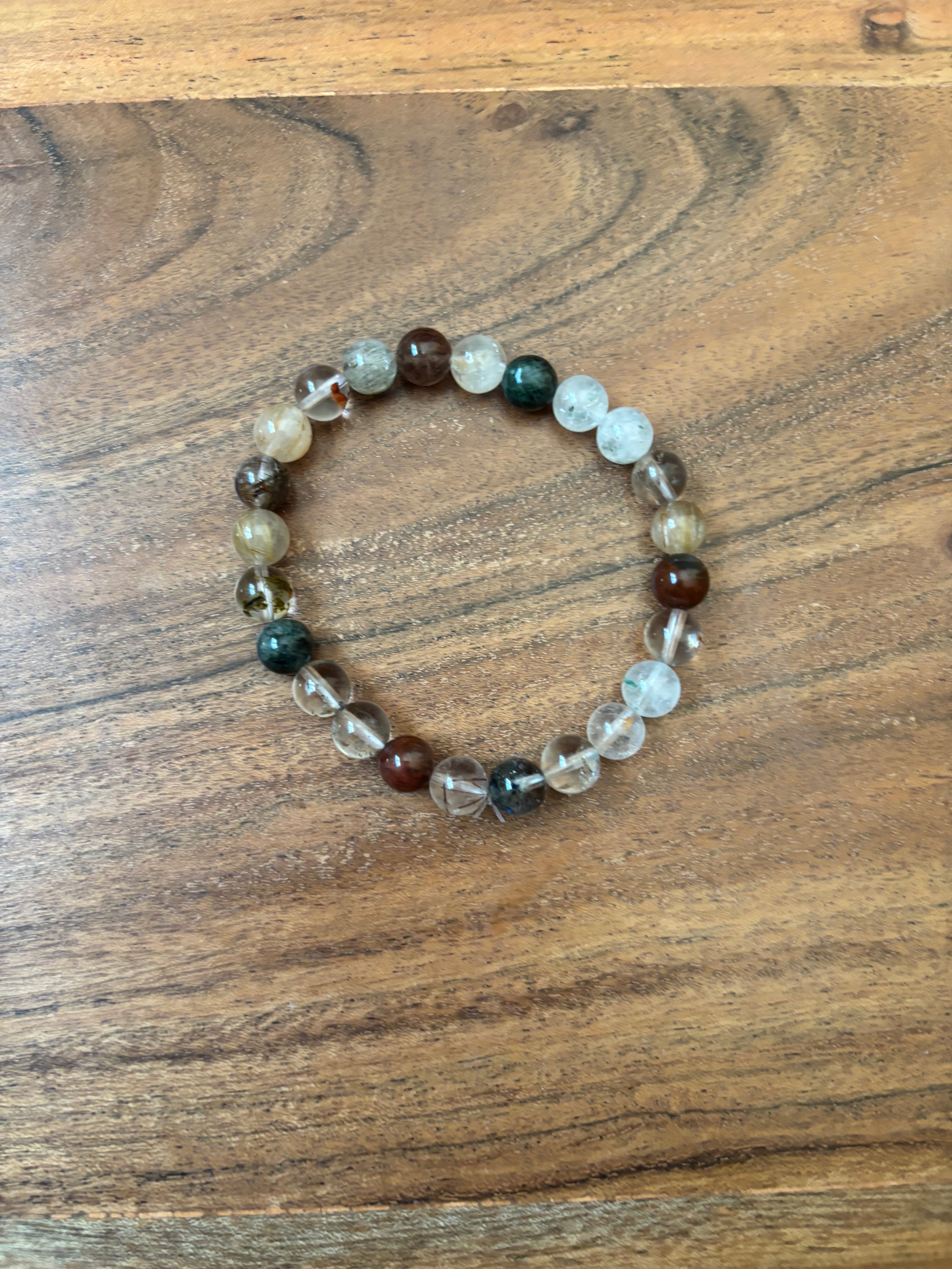 Bracelet - Rutilated phantom Quartz