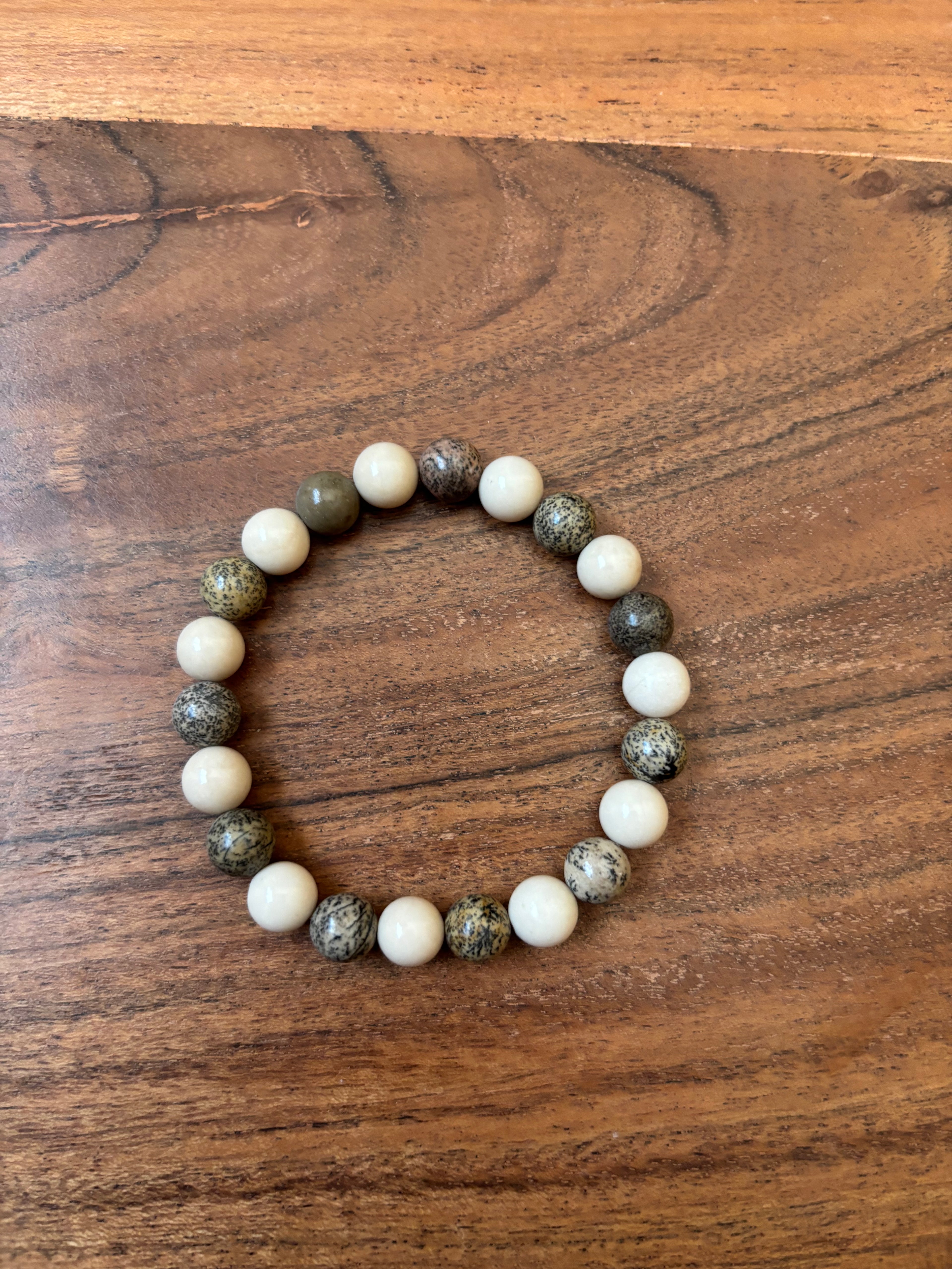 Bracelet - Artistic Jasper and Fossil Jasper mix