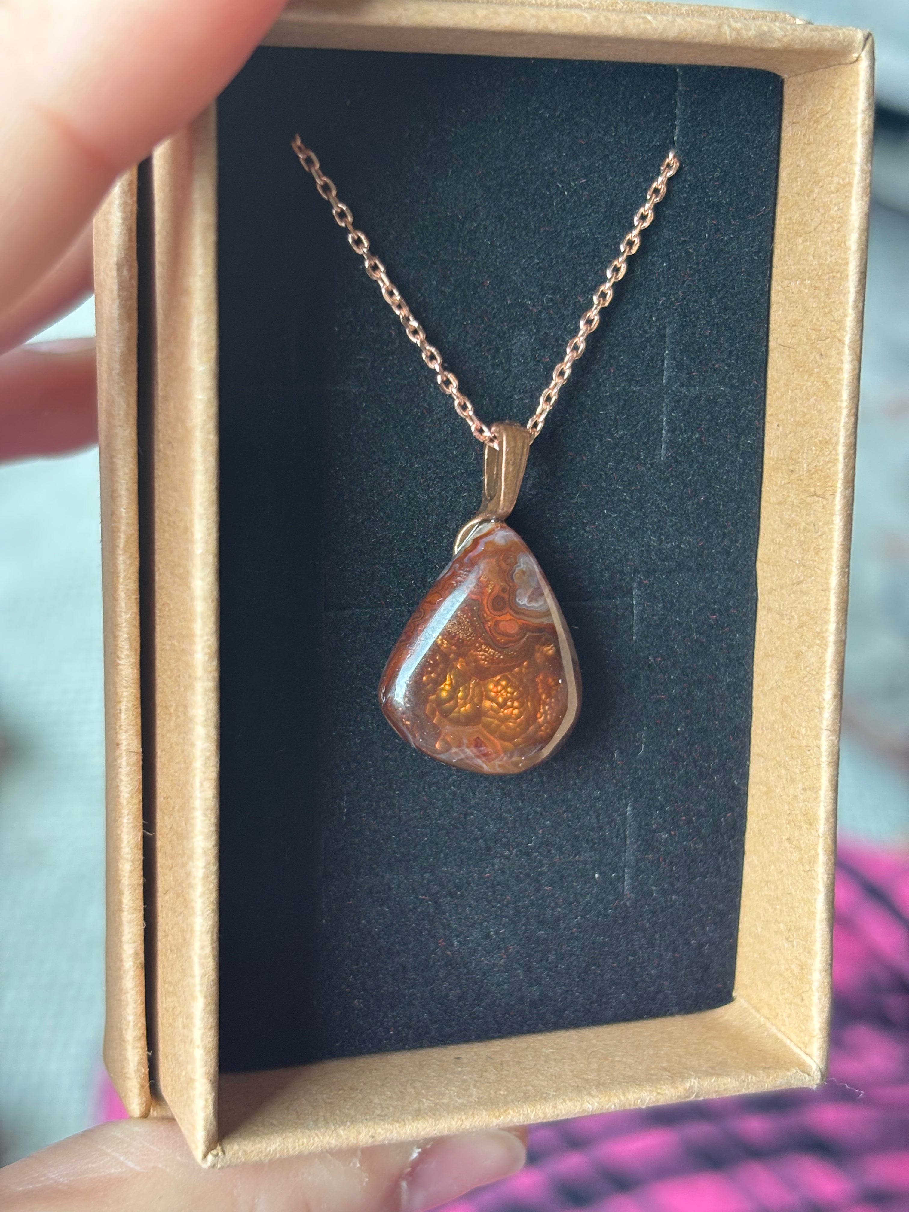 Fire Agate necklace