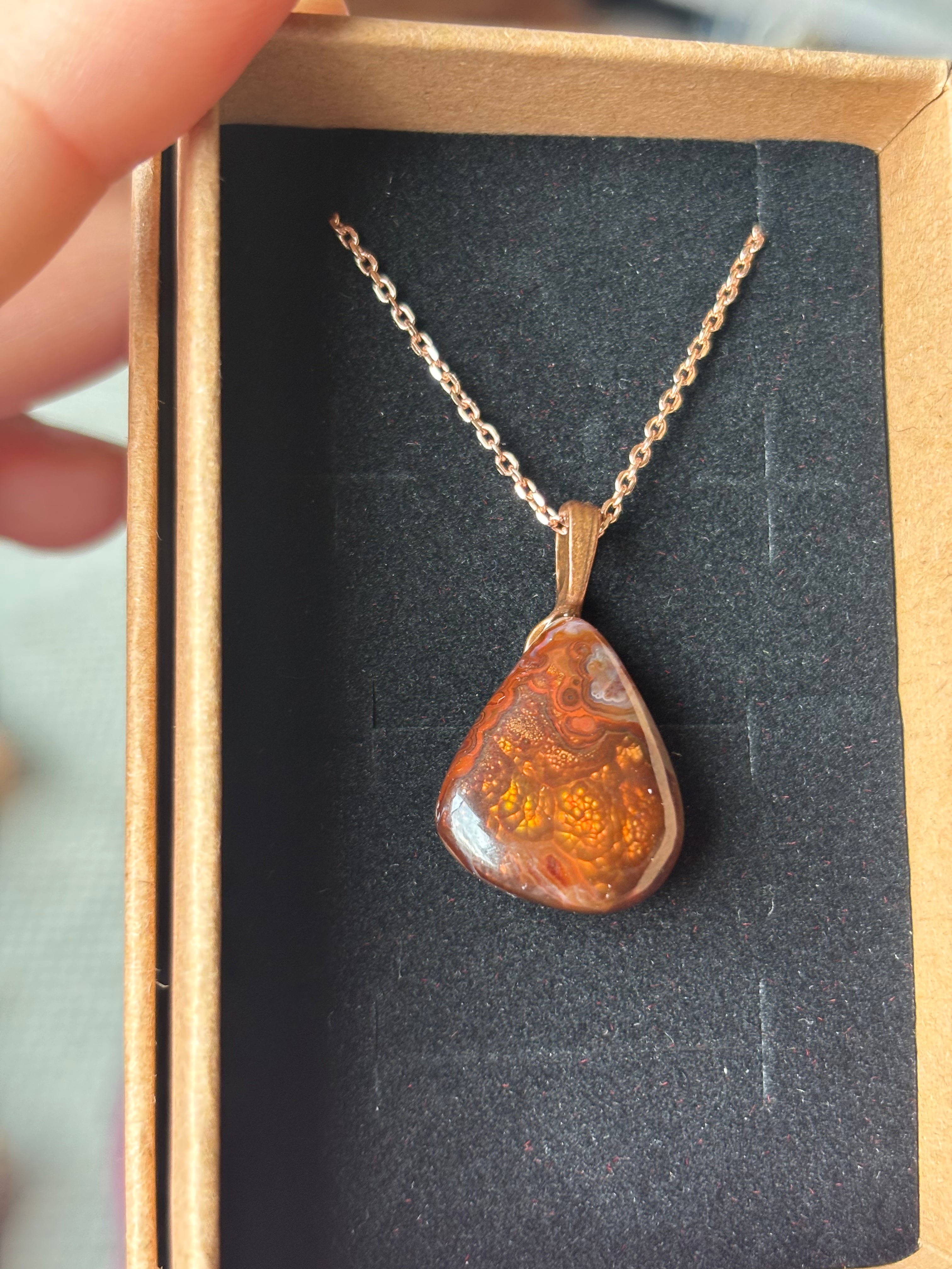 Fire Agate necklace