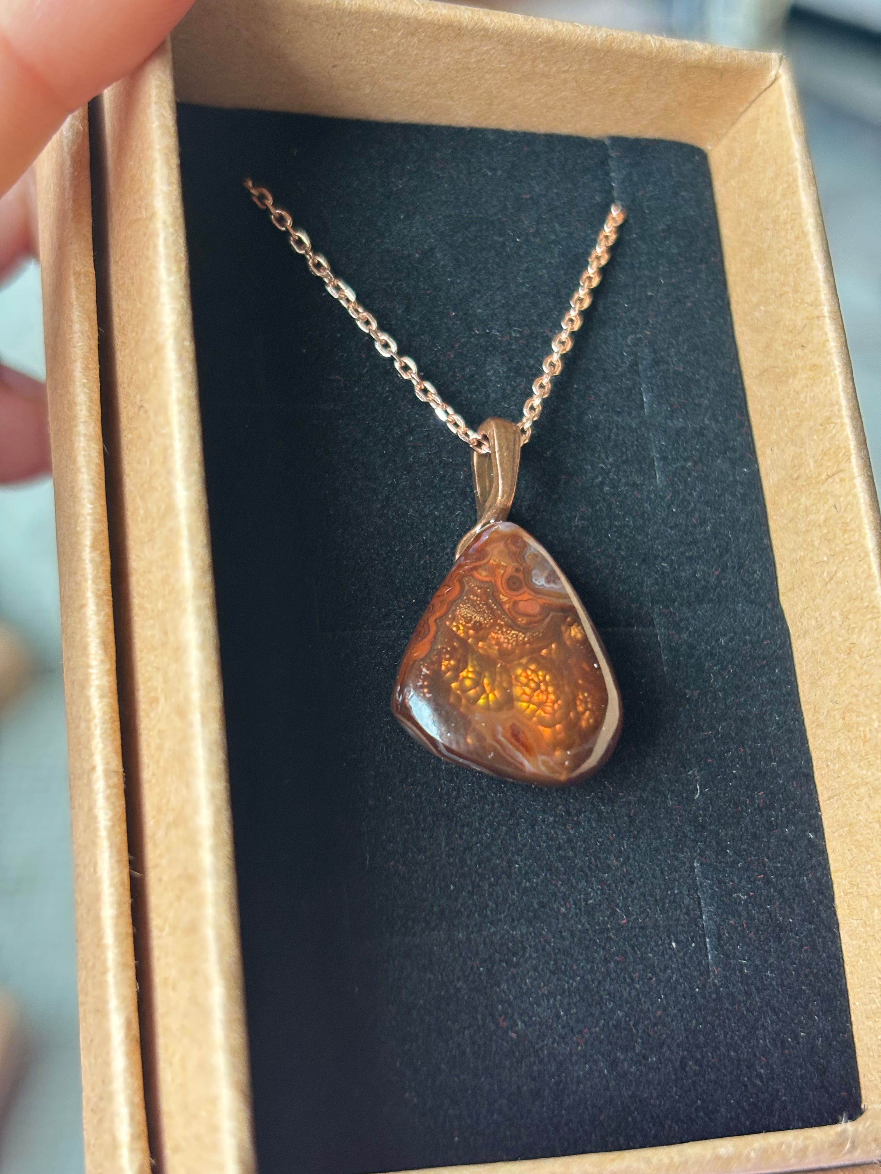 Fire Agate necklace