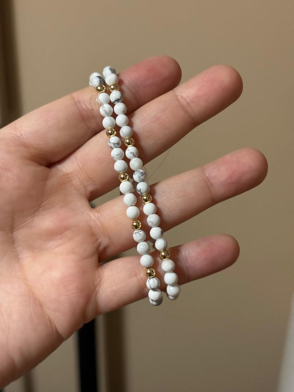 Howlite bracelet