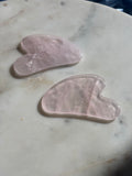 Rose Quartz Guasha with little 🌈 s