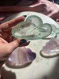 Cloud shape fluorite jewelry dishes