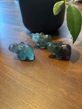 Fluorite Elephant carvings