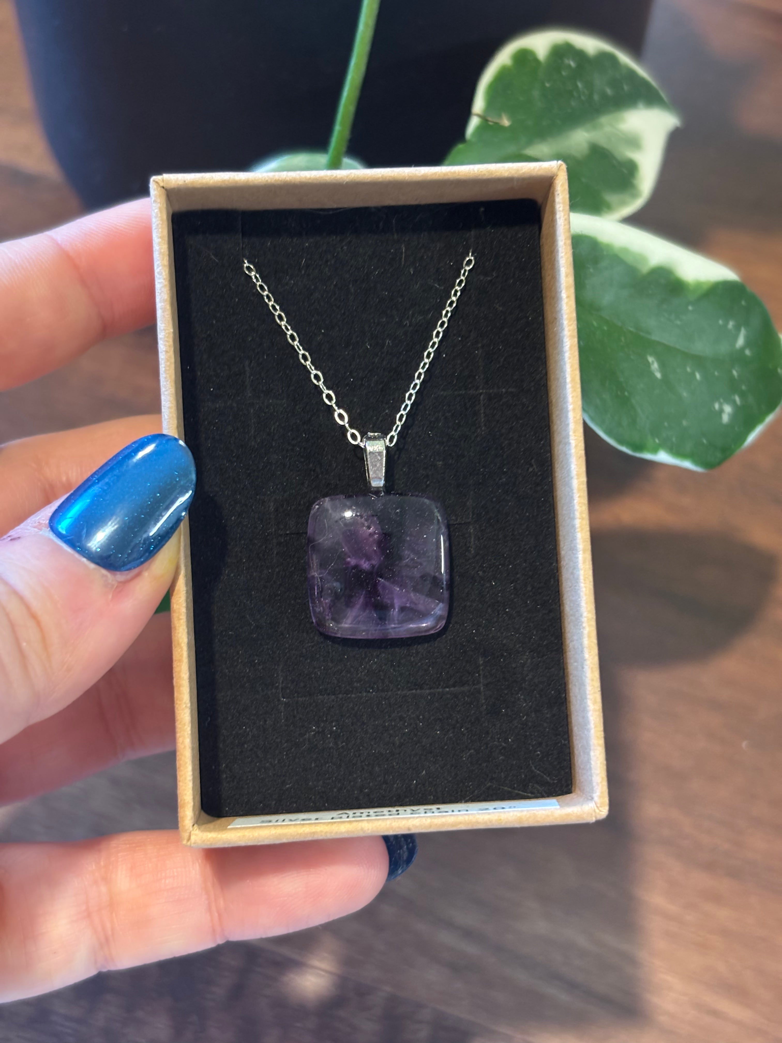 Phantom amethyst necklaces