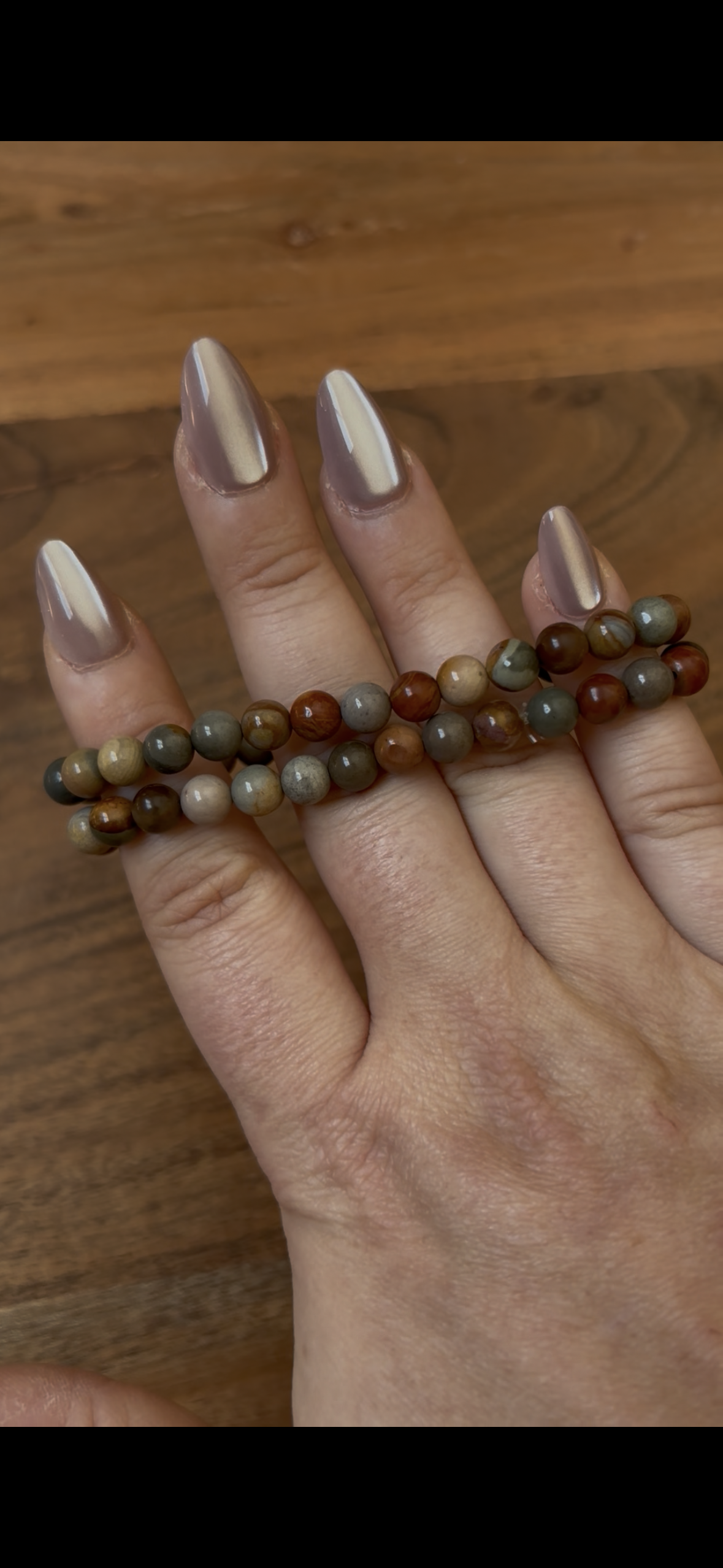 Bracelet - polychrome jasper