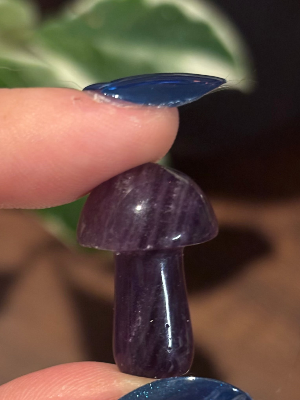Fluorite mini mushrooms