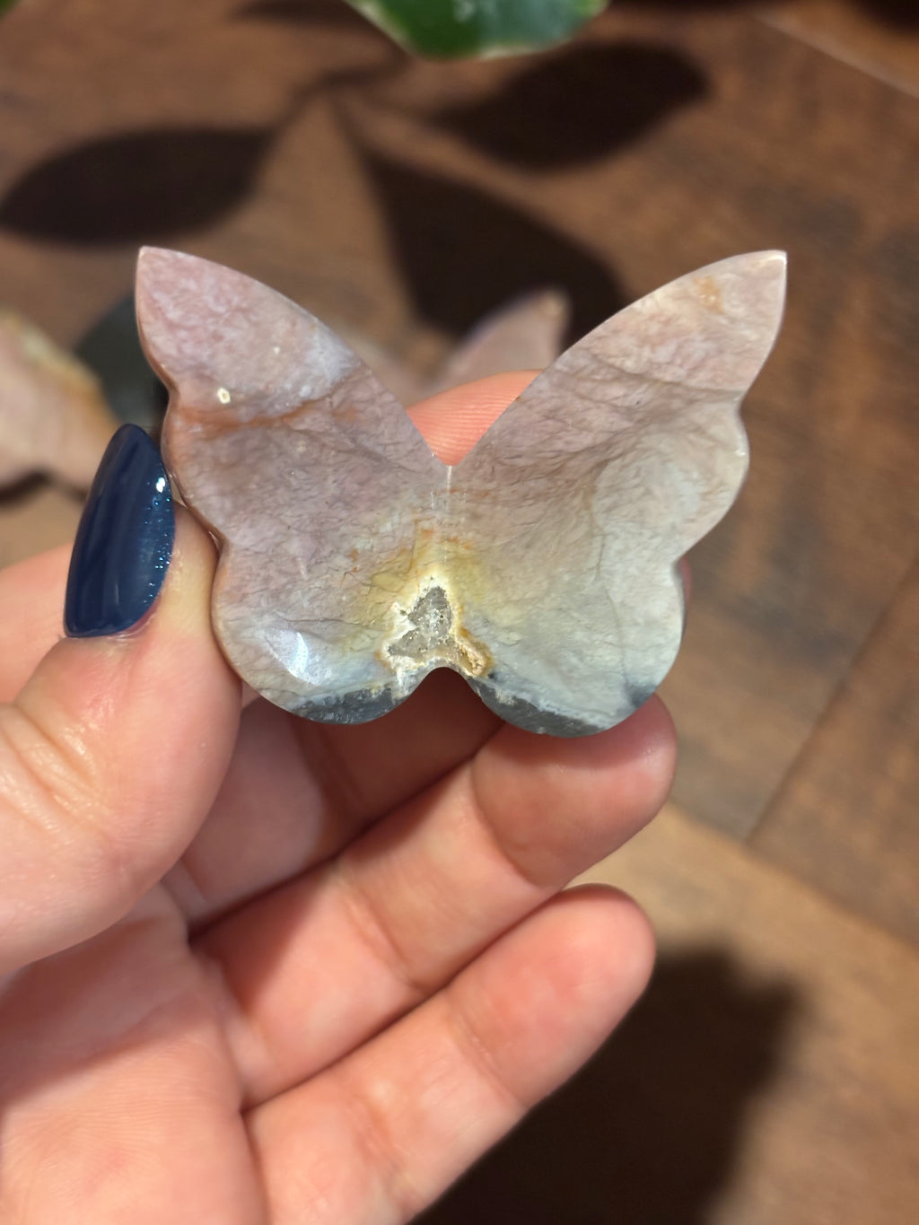 Pink Calcedony 3D butterflies