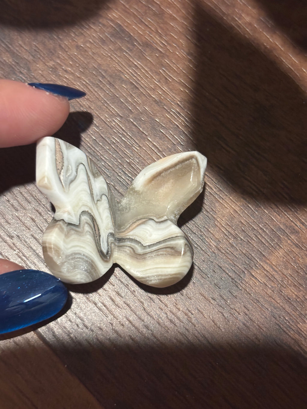 Banded calcite 3D baby butterfly